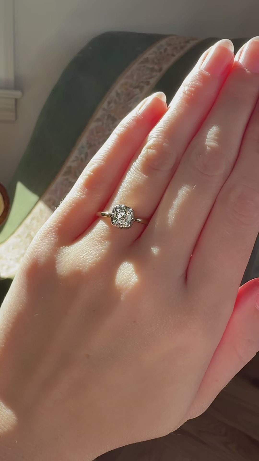  videos and images of vintage Rings-Old Mine cut diamond Rings