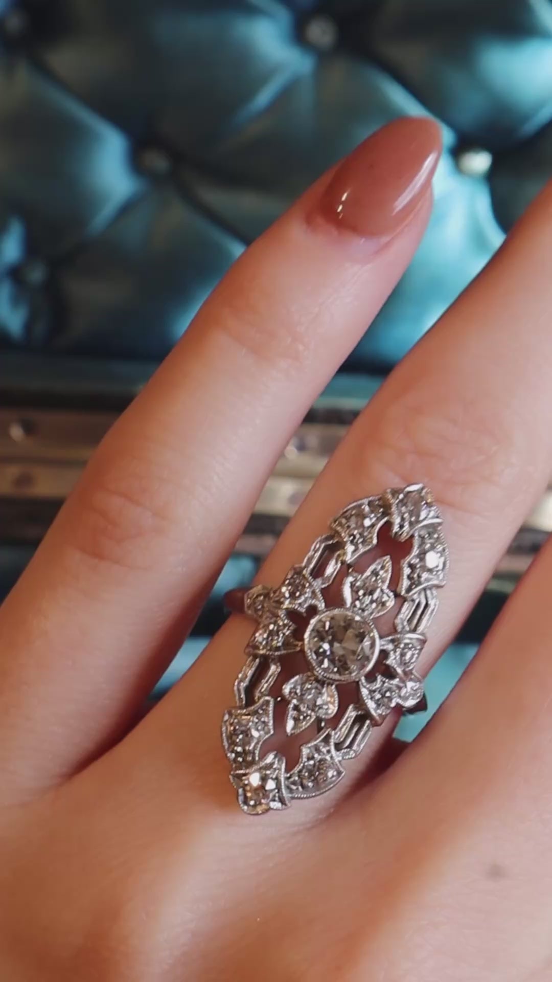 Transitional cut diamond Rings