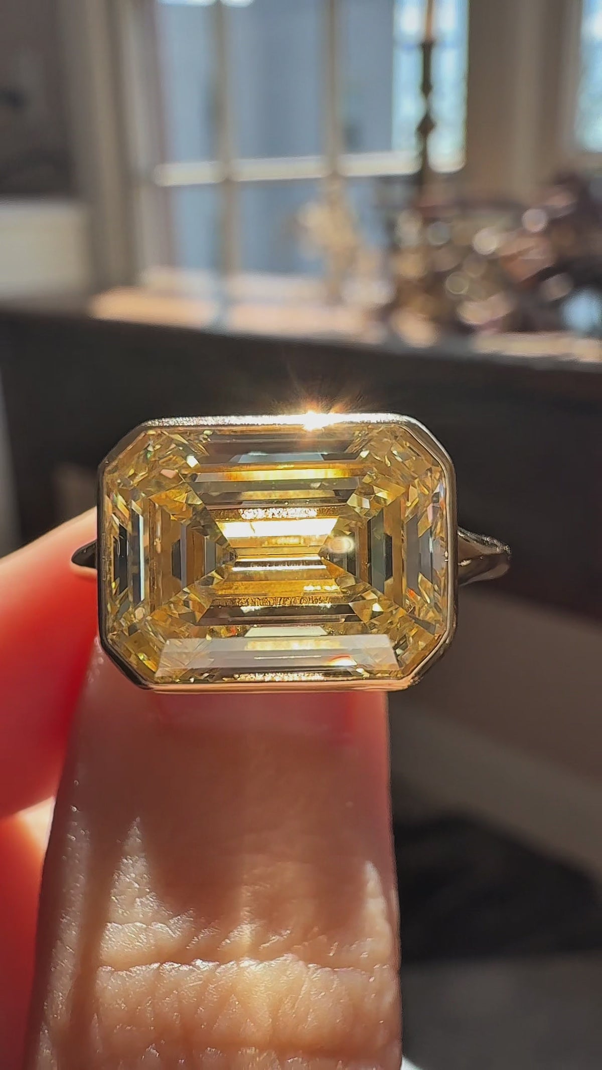  videos and images of vintage Engagement Rings-Step  cut diamond Engagement Rings