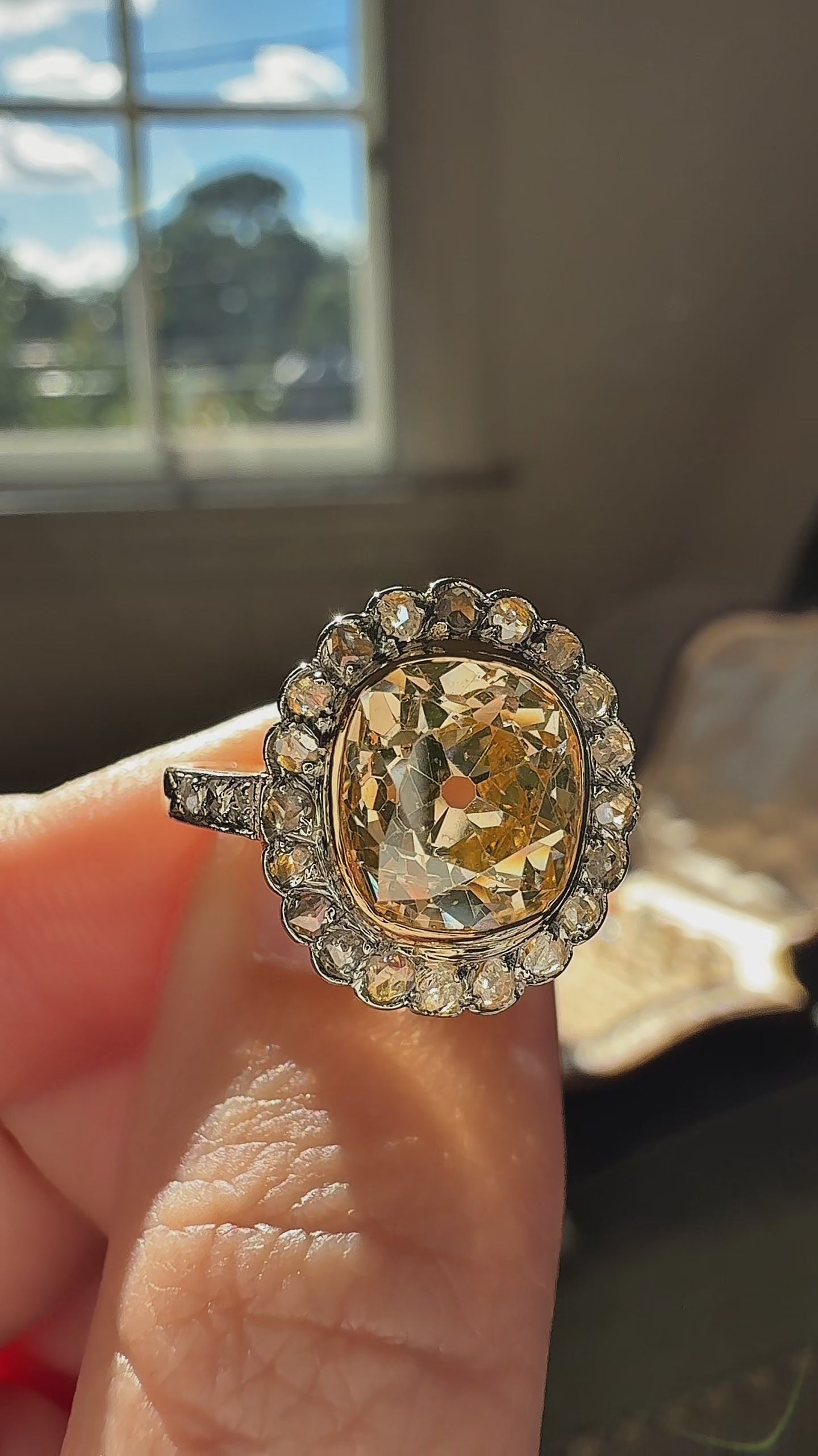 Old Mine cut diamond Engagement Rings
