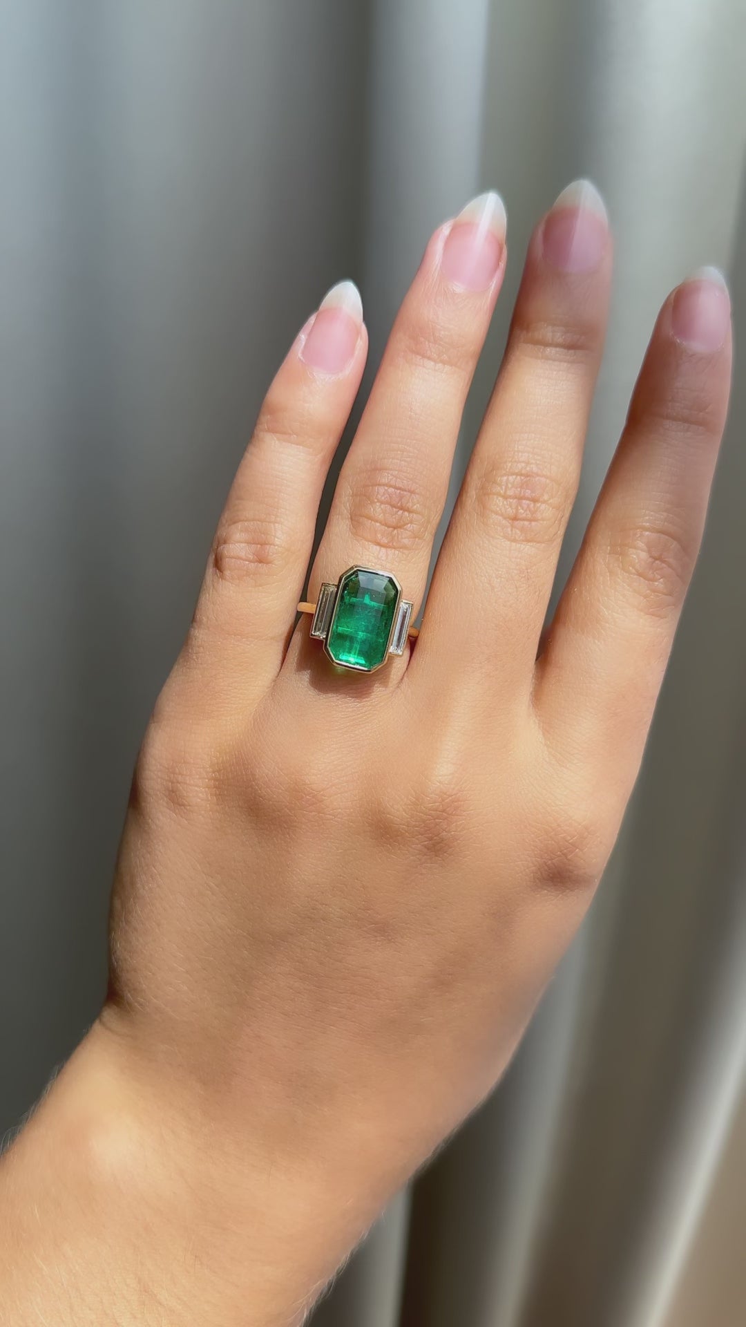 diamond in yellow gold setting