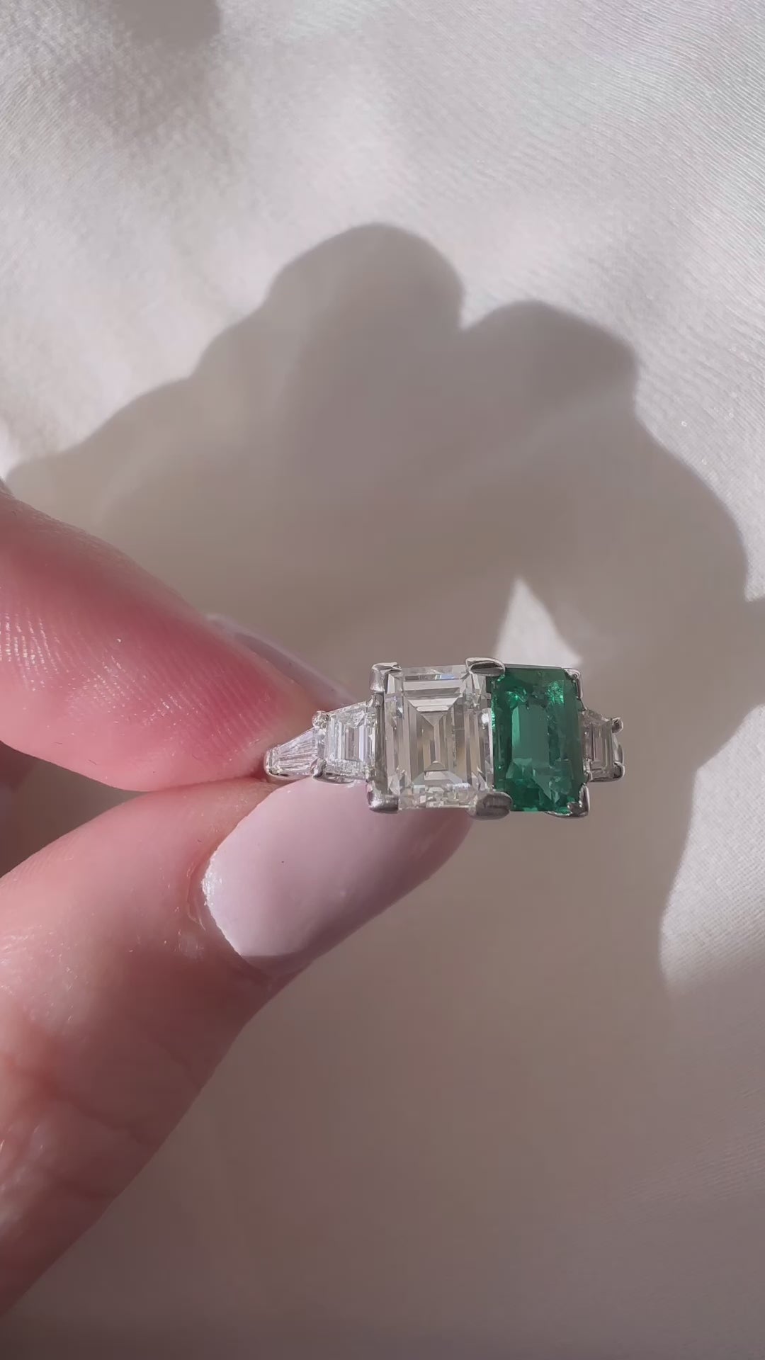 j-k-l color, vs clarity diamond in platinum setting