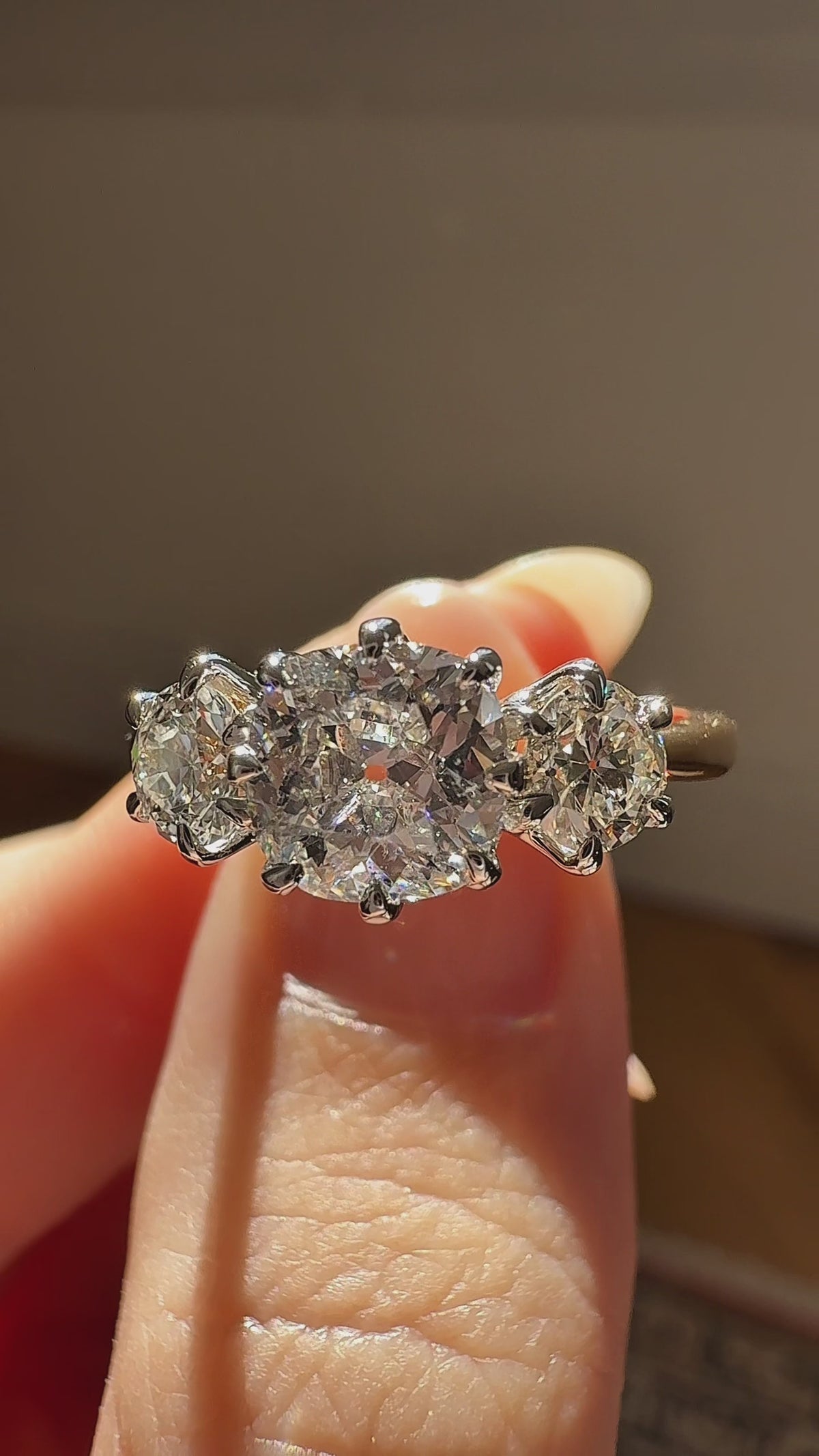 Old Mine cut diamond Engagement Rings
