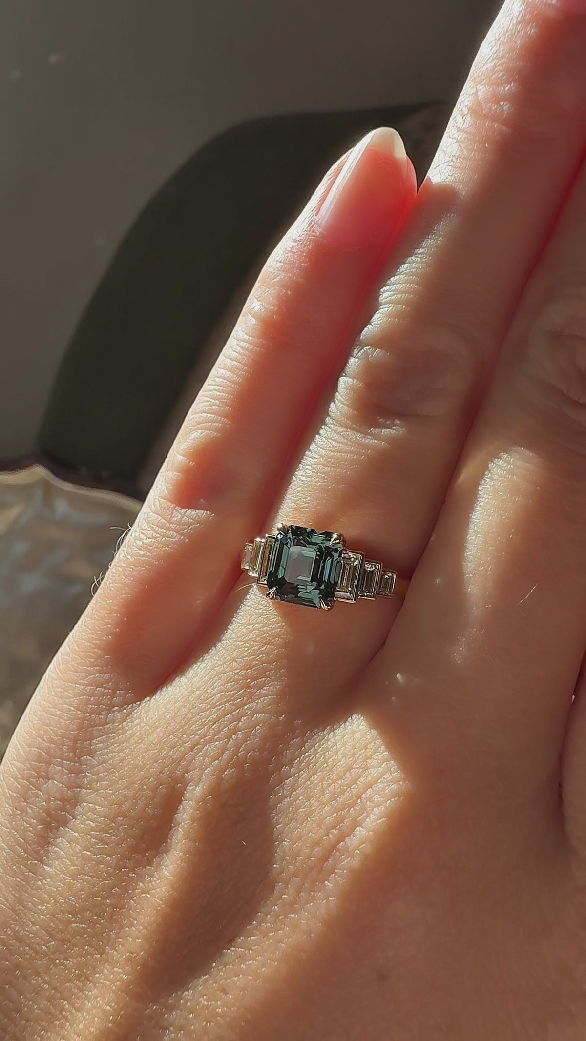  videos and images of vintage Engagement Rings-Step  cut diamond Engagement Rings