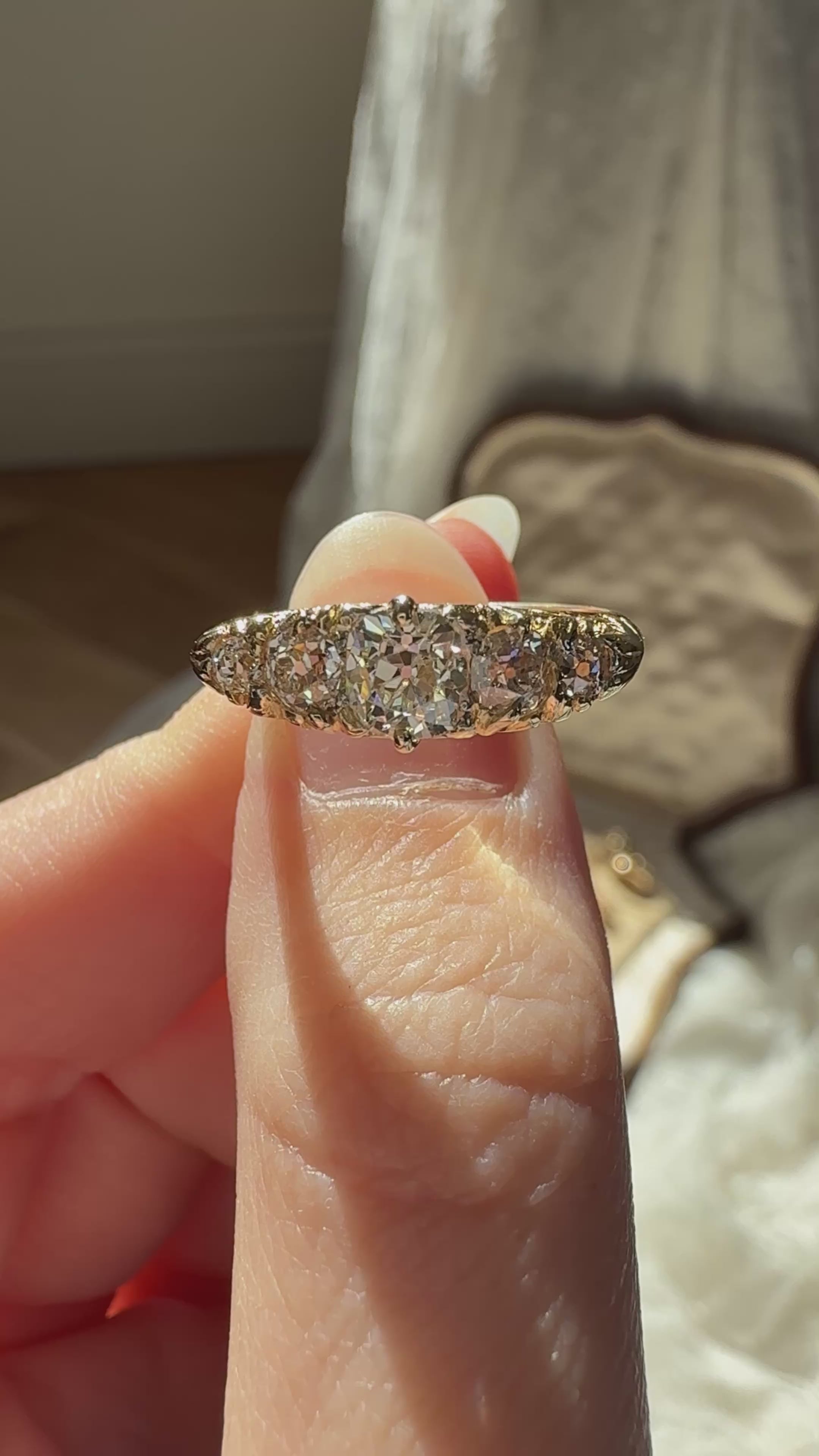 Old Mine cut diamond Rings