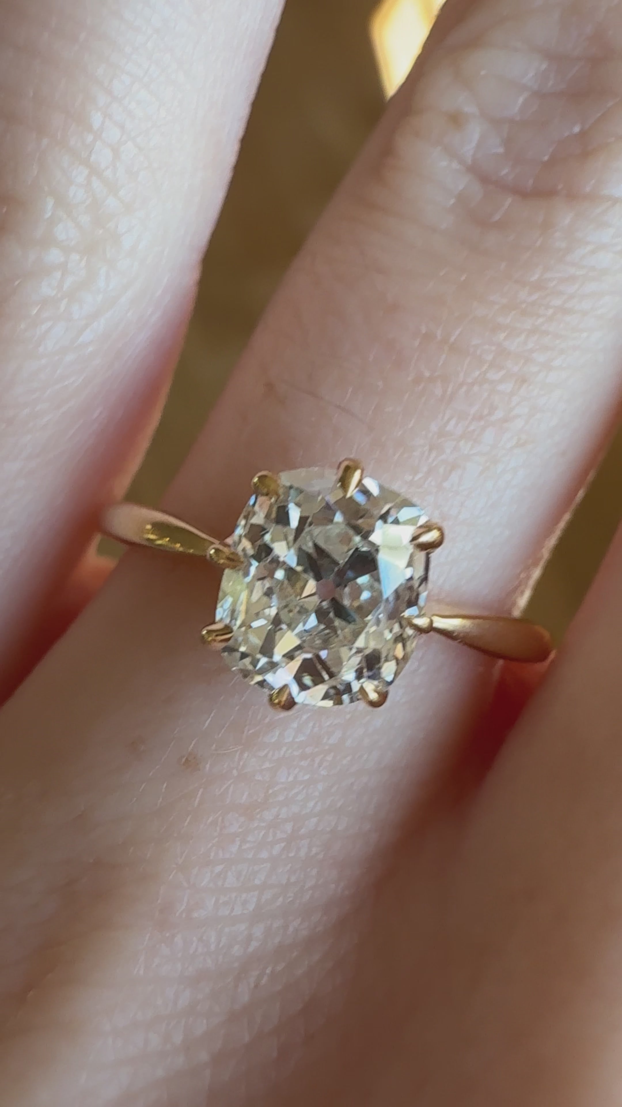  videos and images of vintage Rings-Solitaire Band diamond Rings
