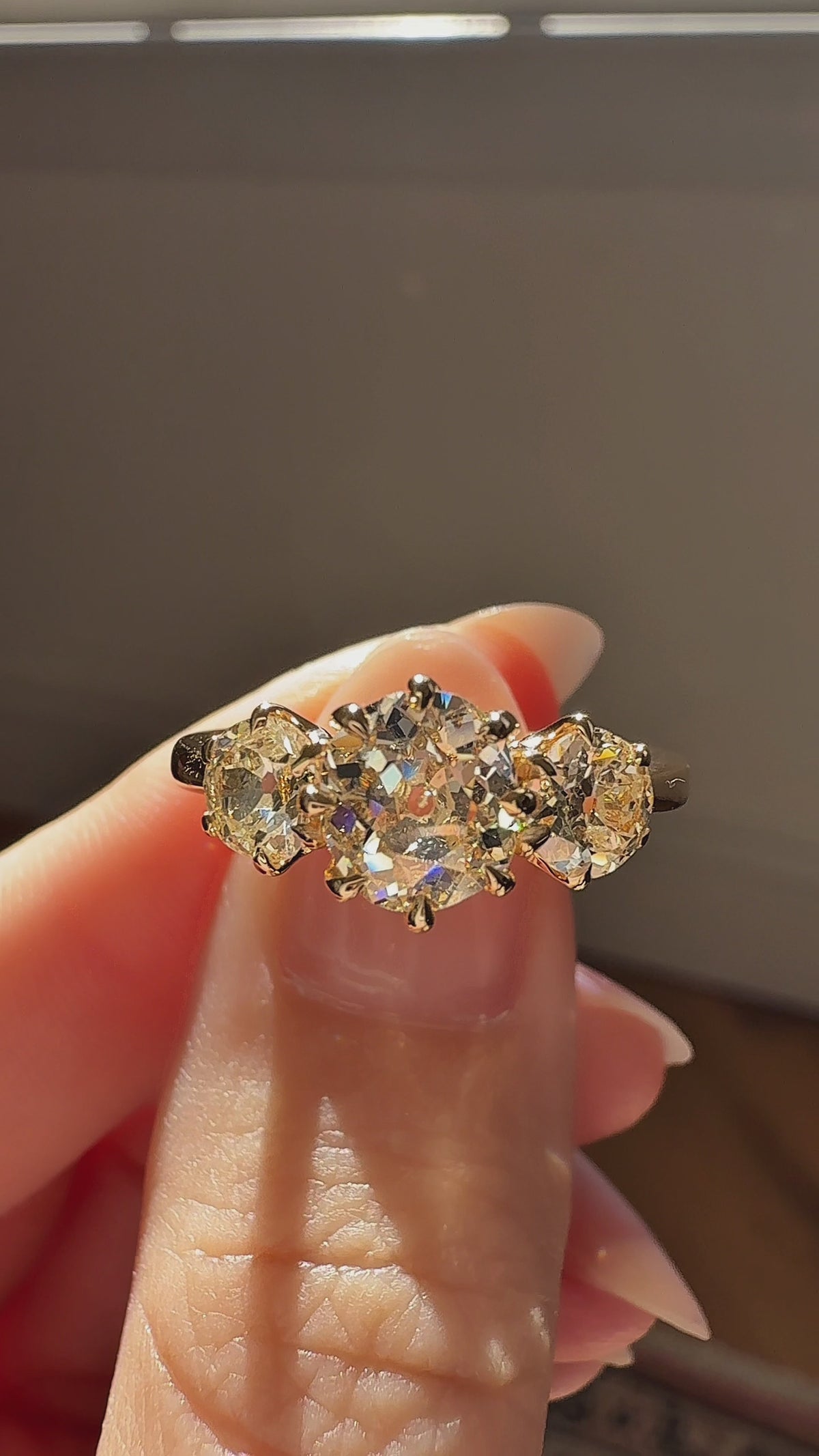 Old Mine cut diamond Engagement Rings