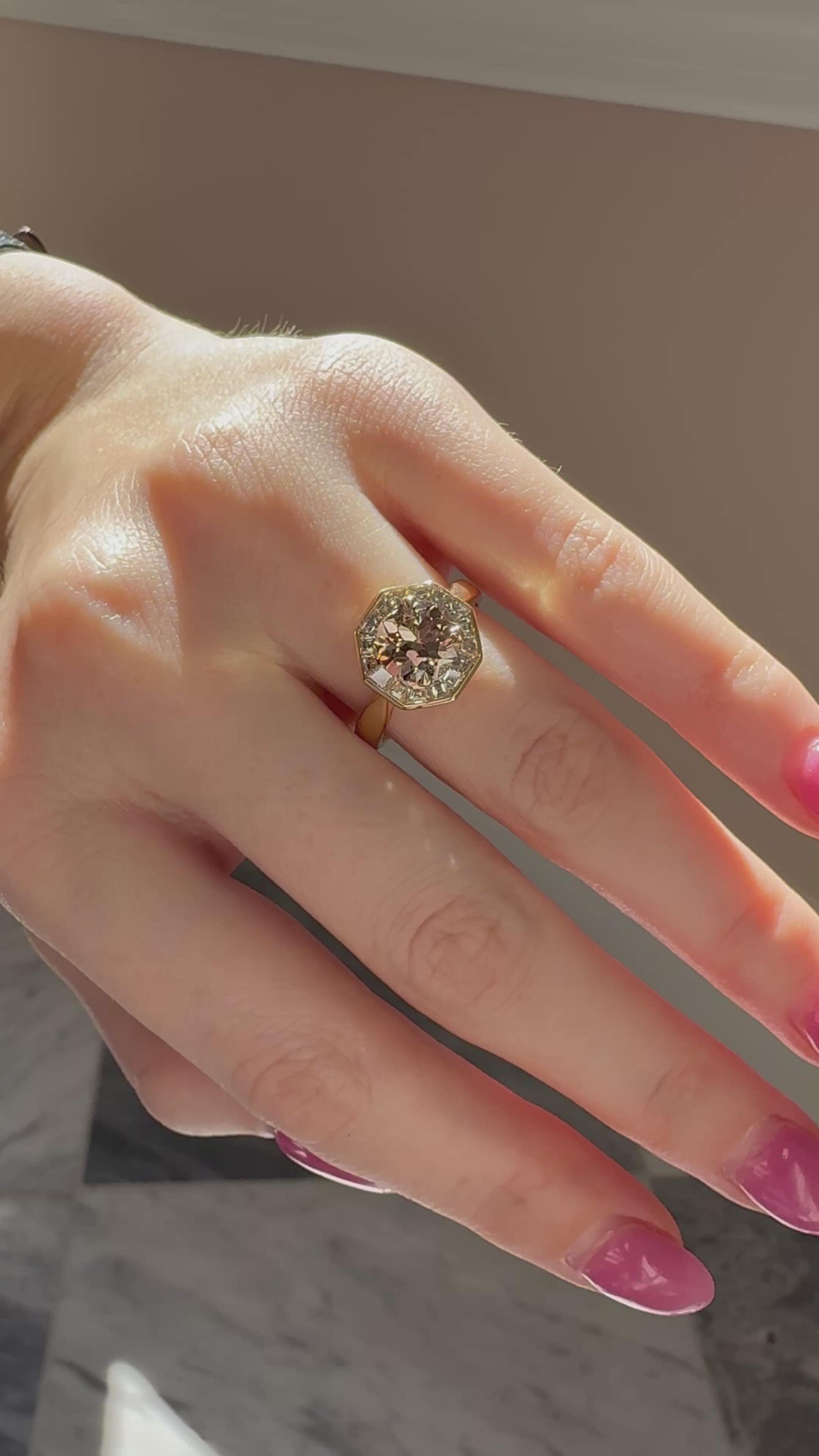  videos and images of vintage Rings-Transitional cut diamond Rings