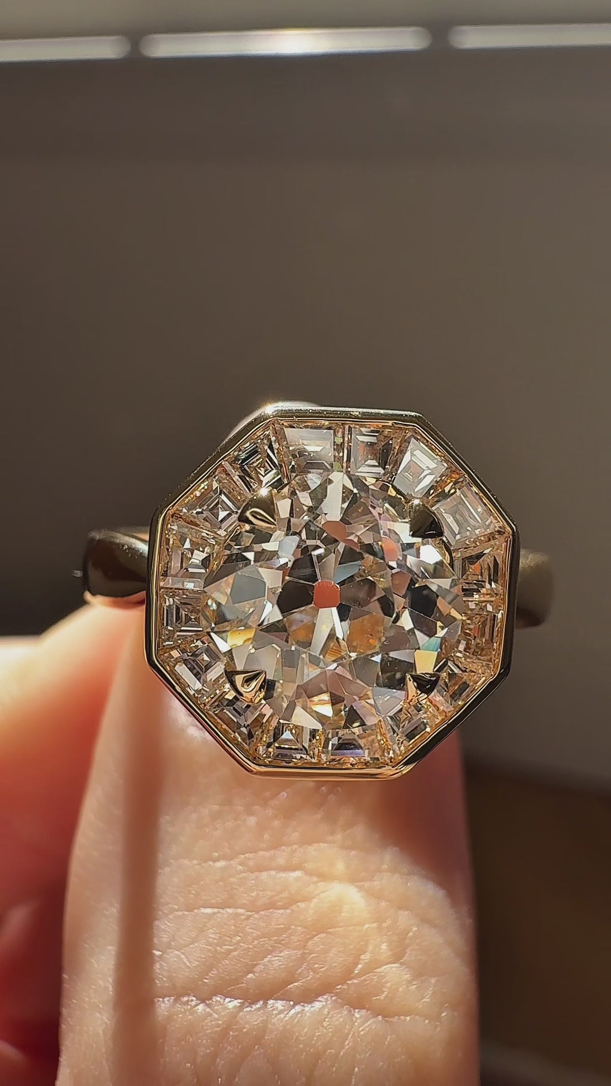 Old European cut diamond Engagement Rings