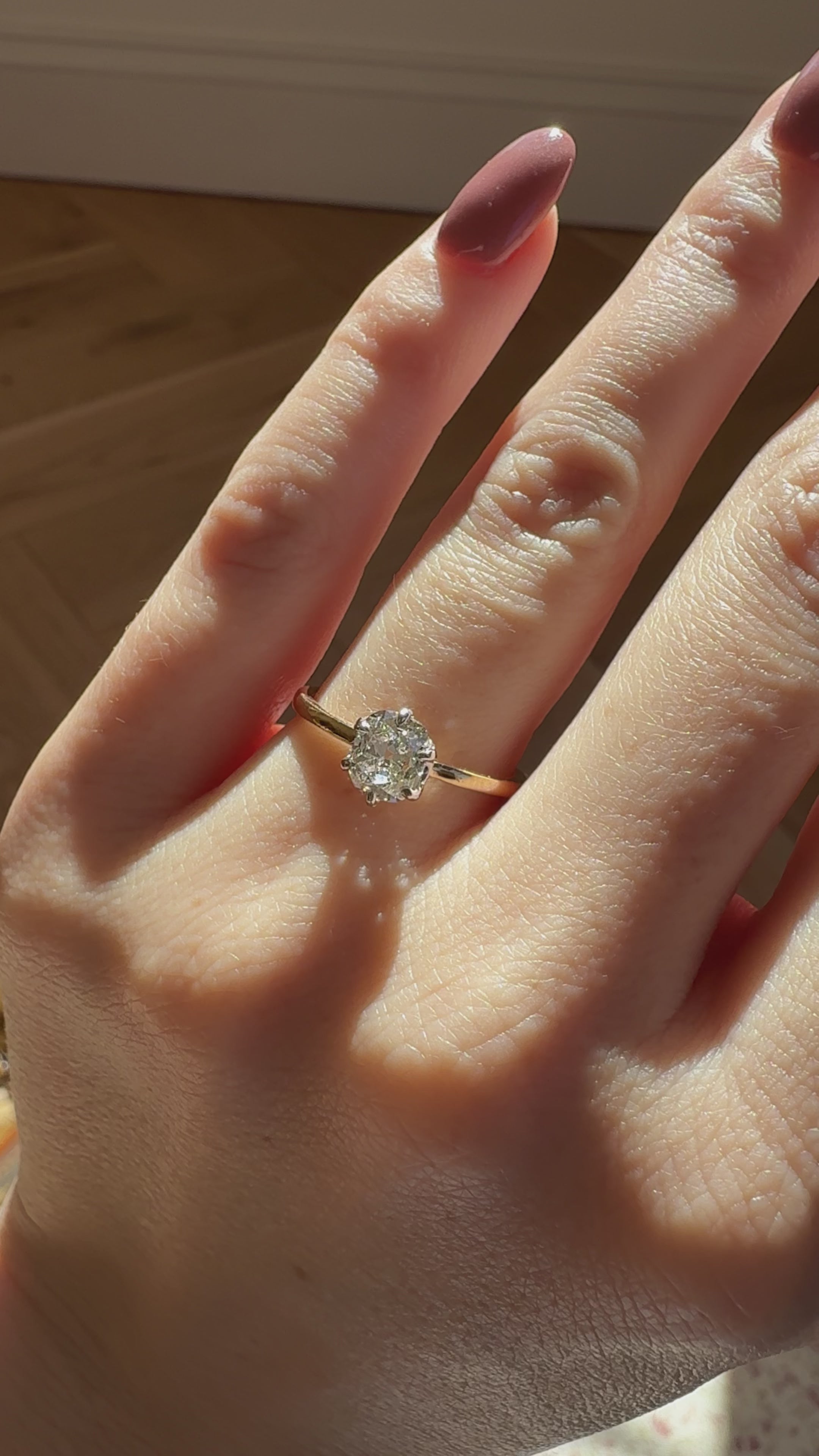  videos and images of vintage Rings-Old Mine cut diamond Rings
