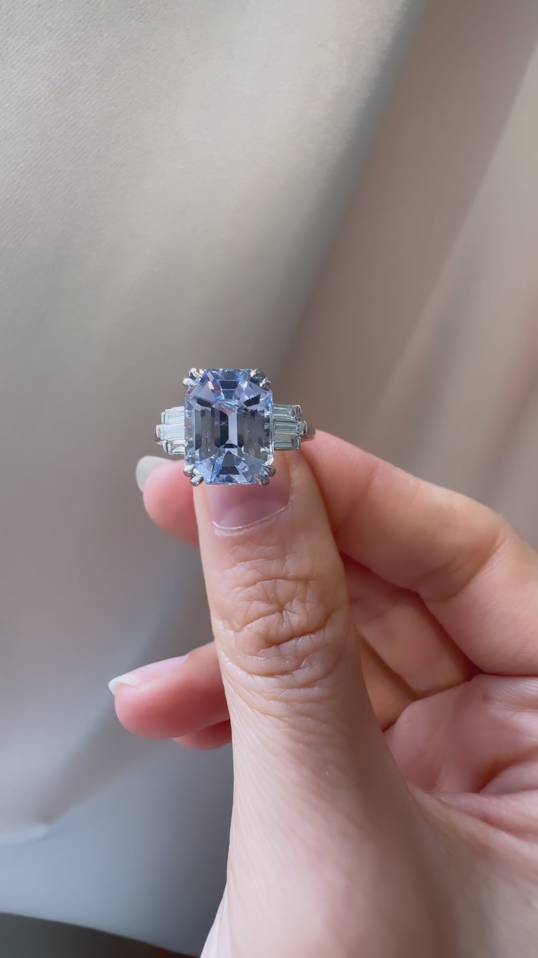 diamond in platinum setting