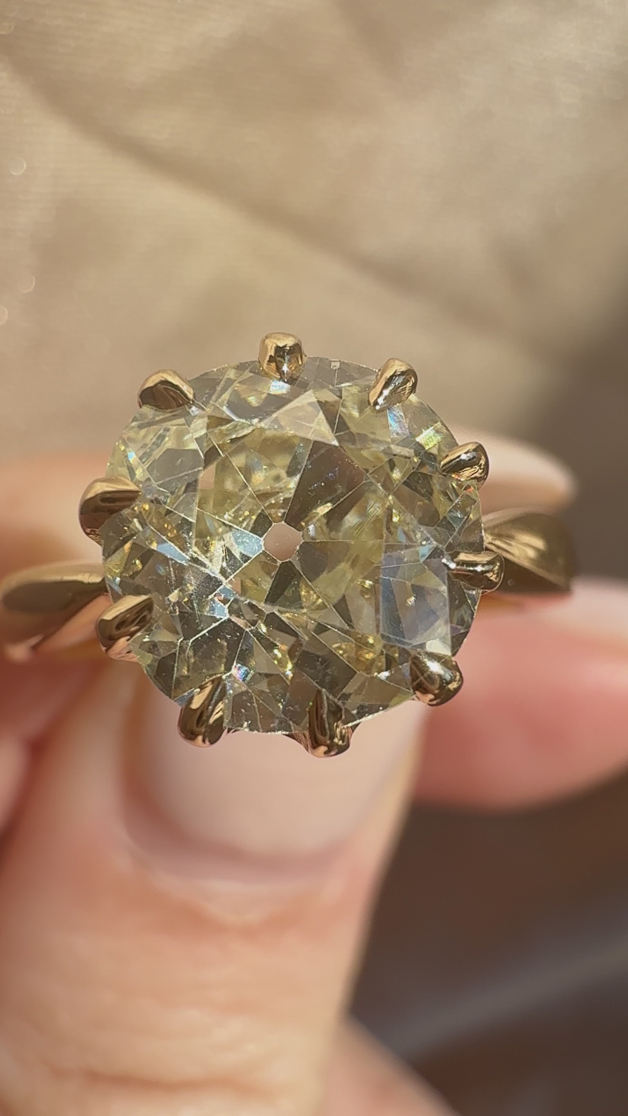 Old Mine cut diamond Rings