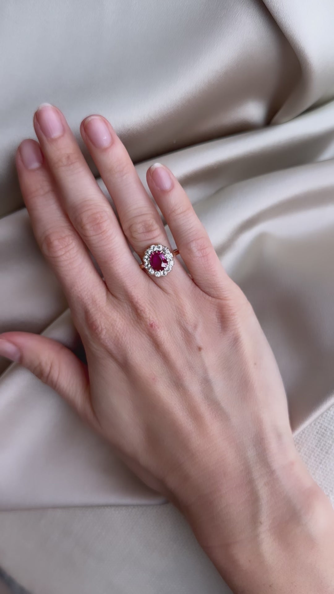 diamond in two-tone setting