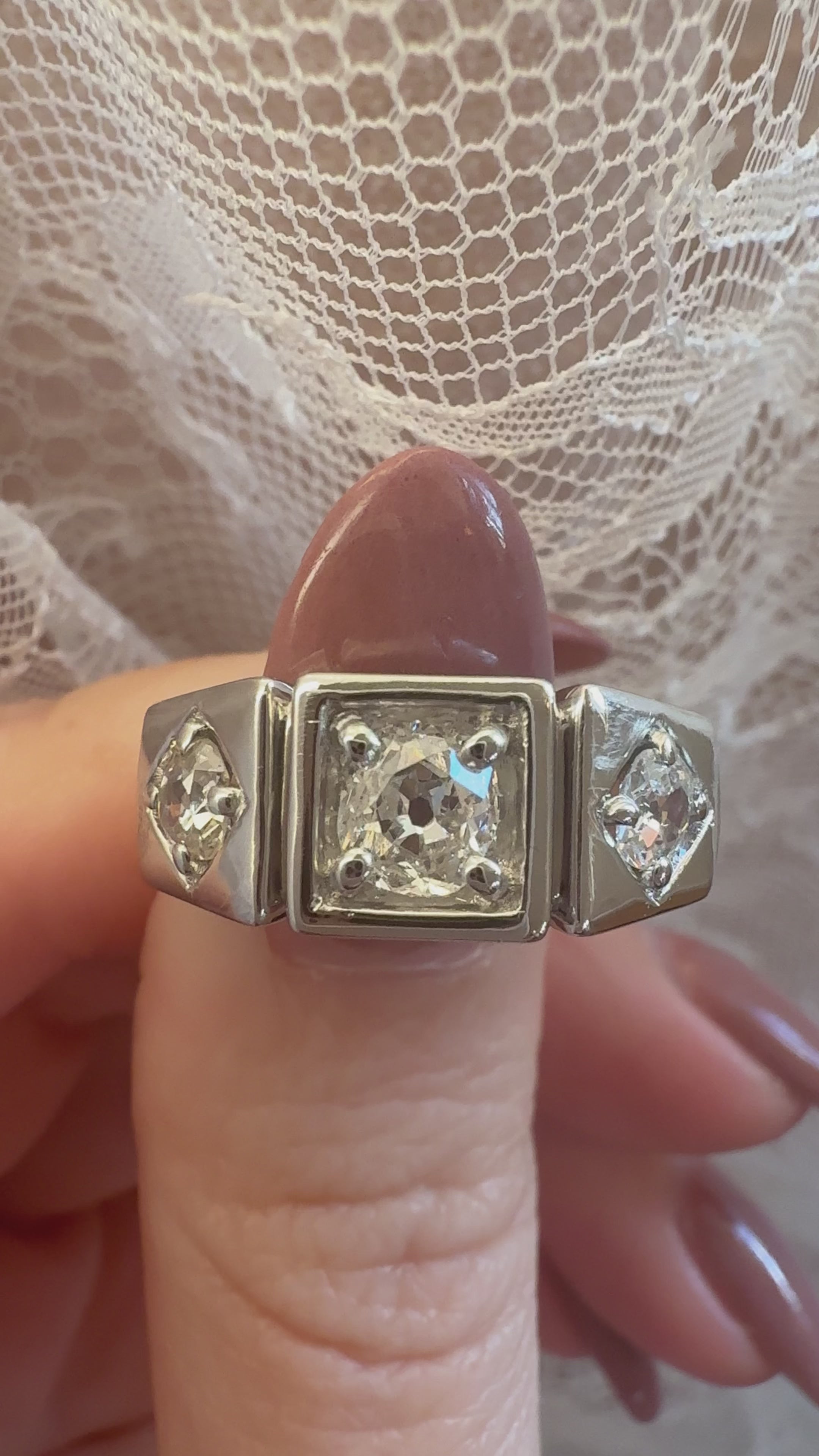 Old Mine cut diamond Rings