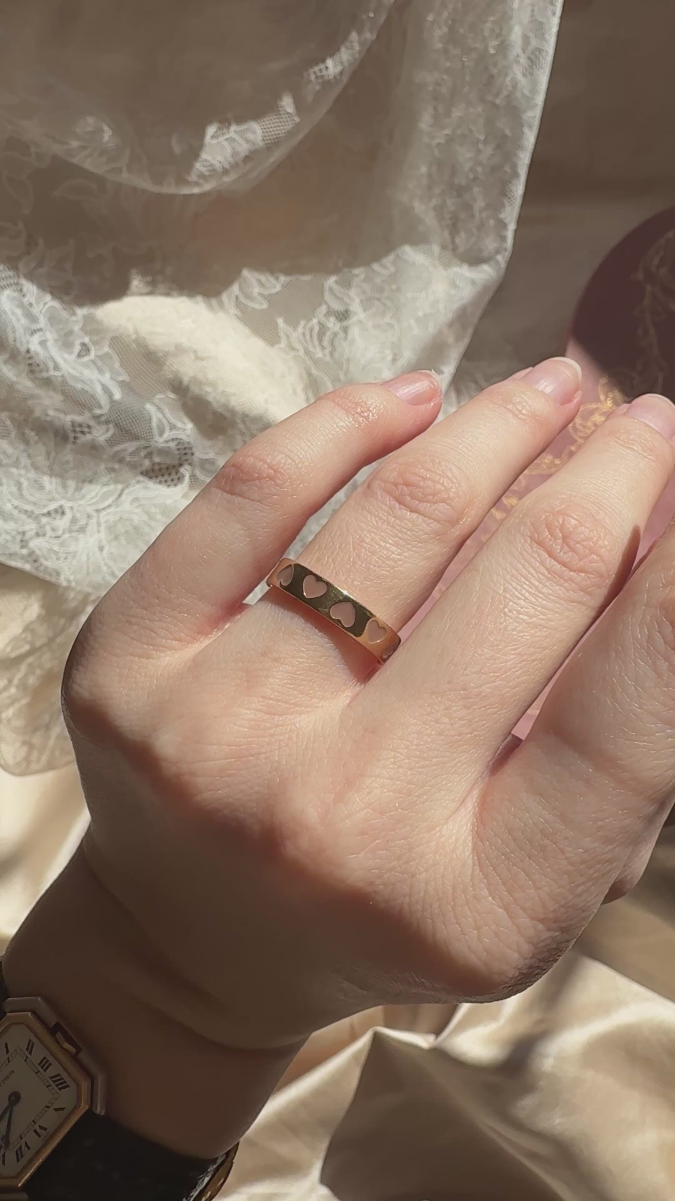 in yellow gold setting