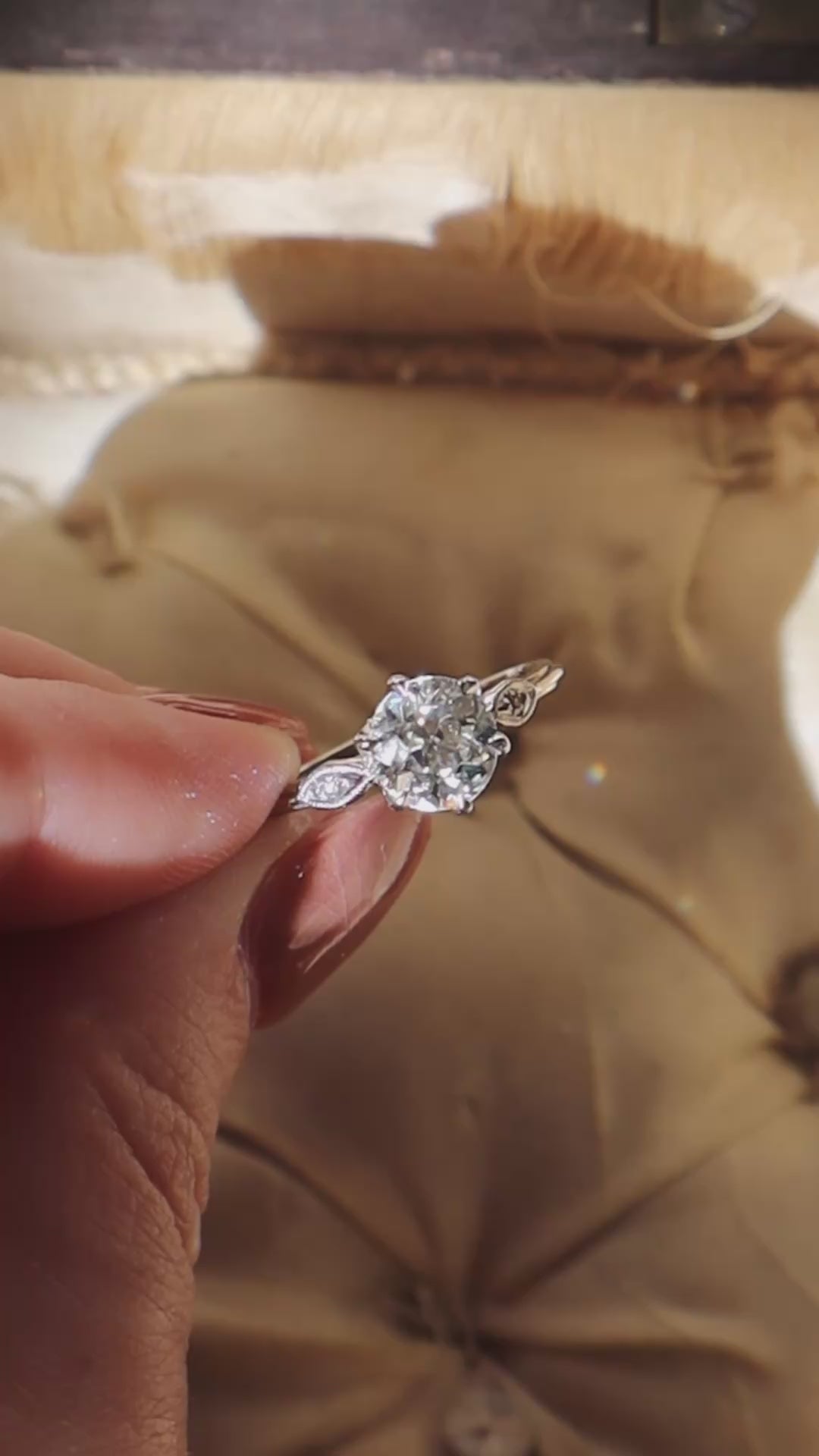 j-k-l color, vs clarity diamond in platinum setting