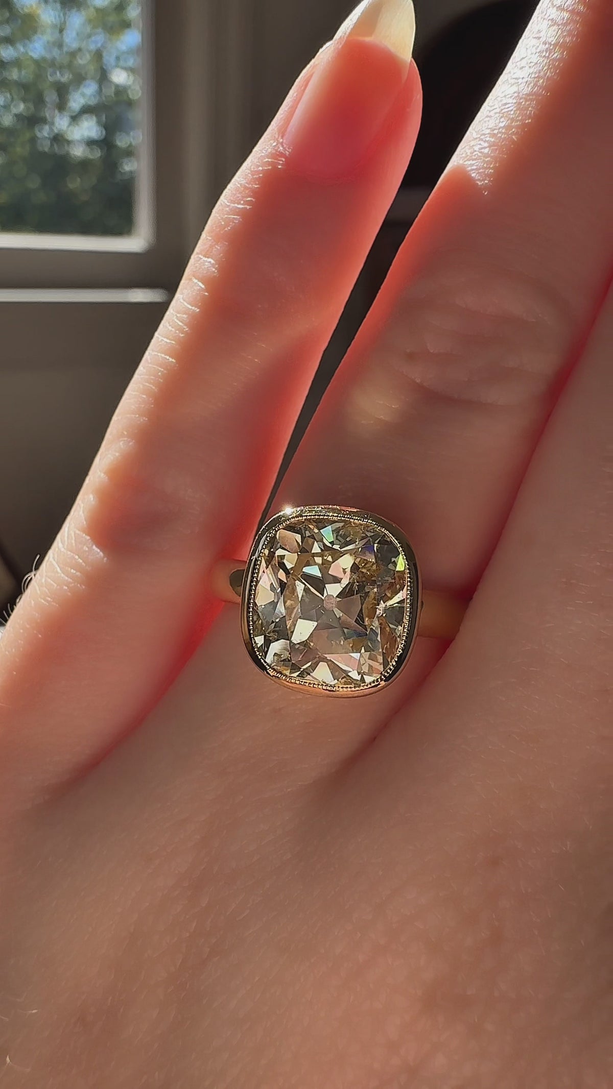  videos and images of vintage Engagement Rings-Old Mine cut diamond Engagement Rings