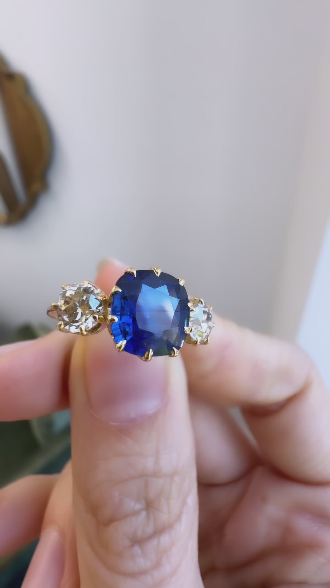 Three-stone diamond Rings