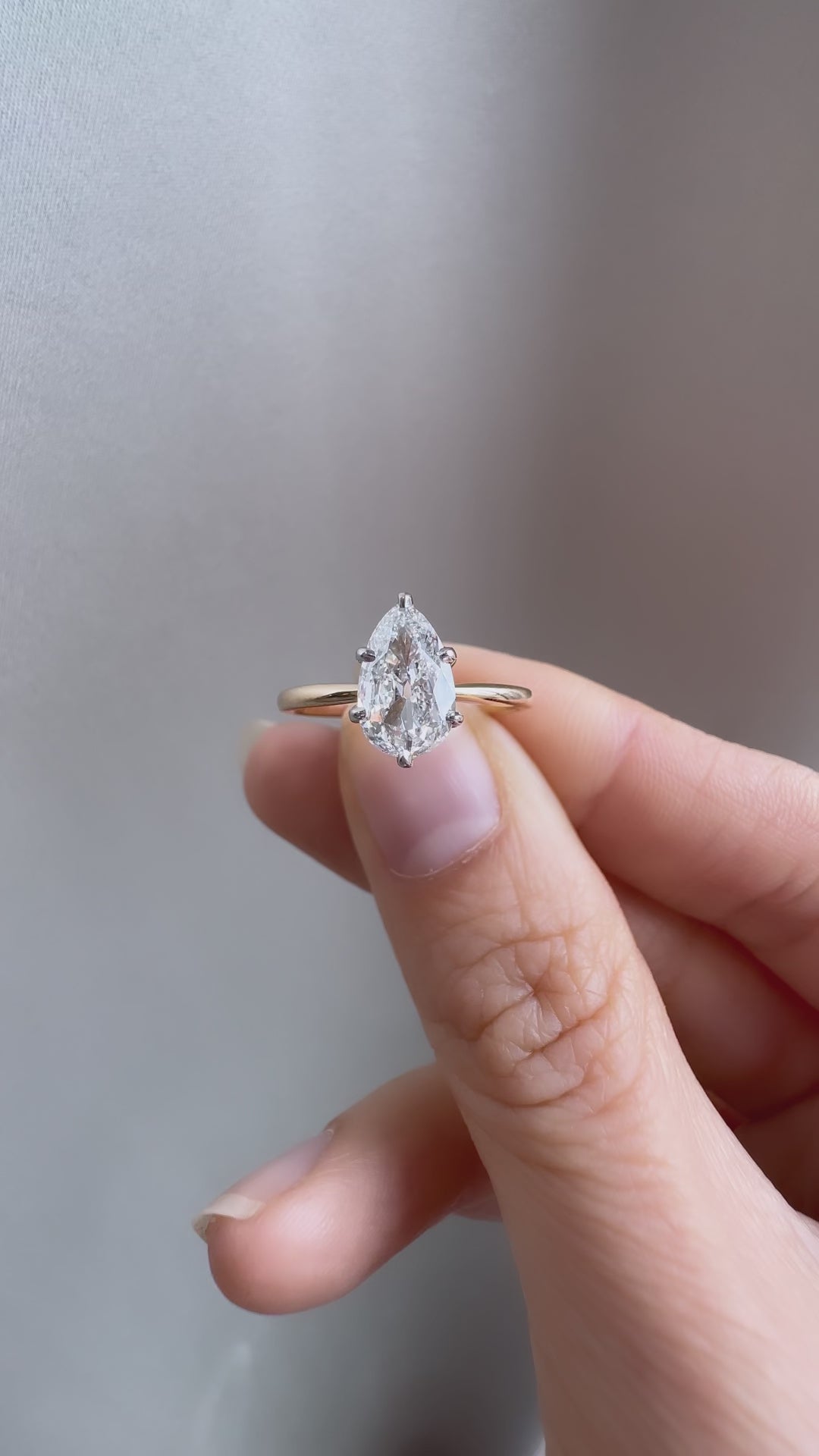 Pear cut diamond 