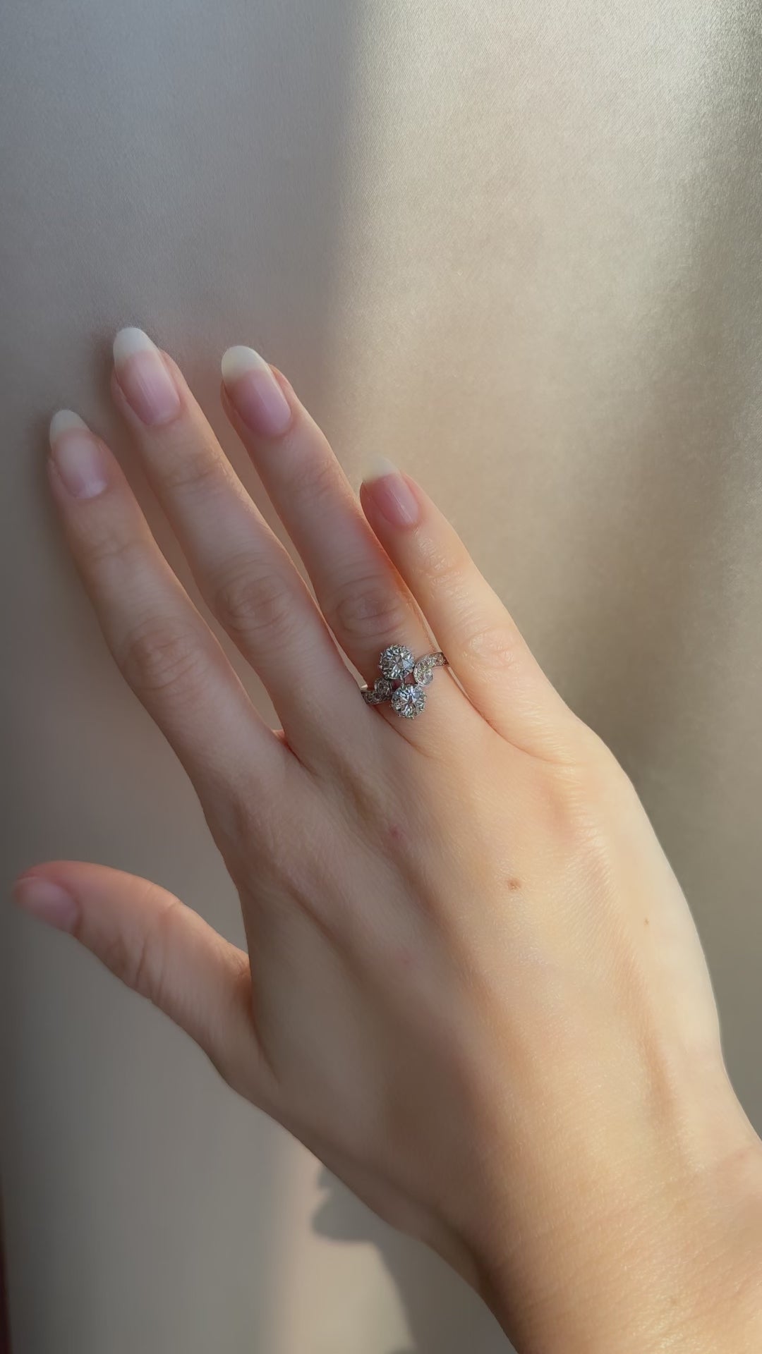 j-k-l color, vs clarity diamond in platinum setting