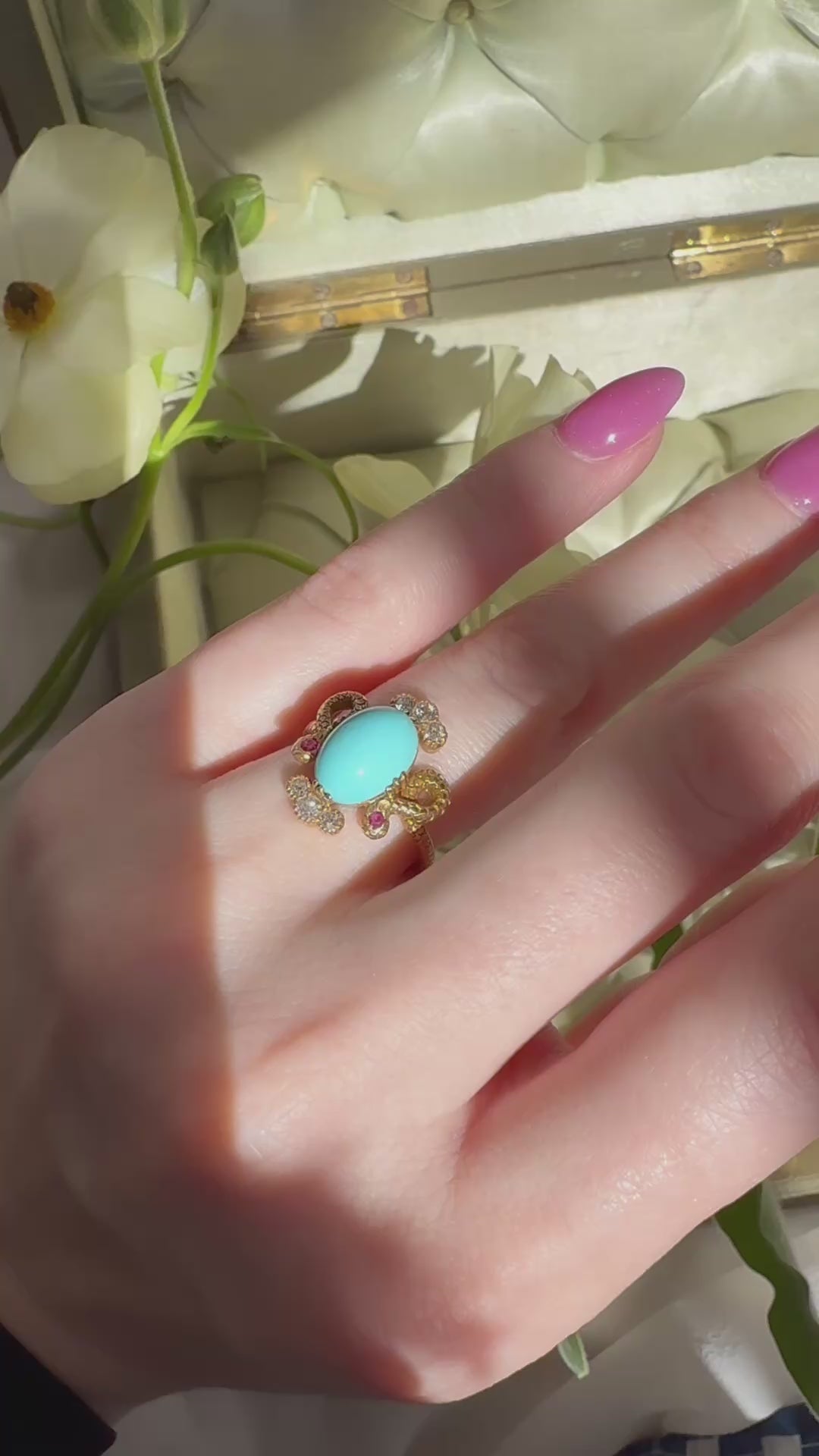 Solitaire Old Mine cut diamond Rings