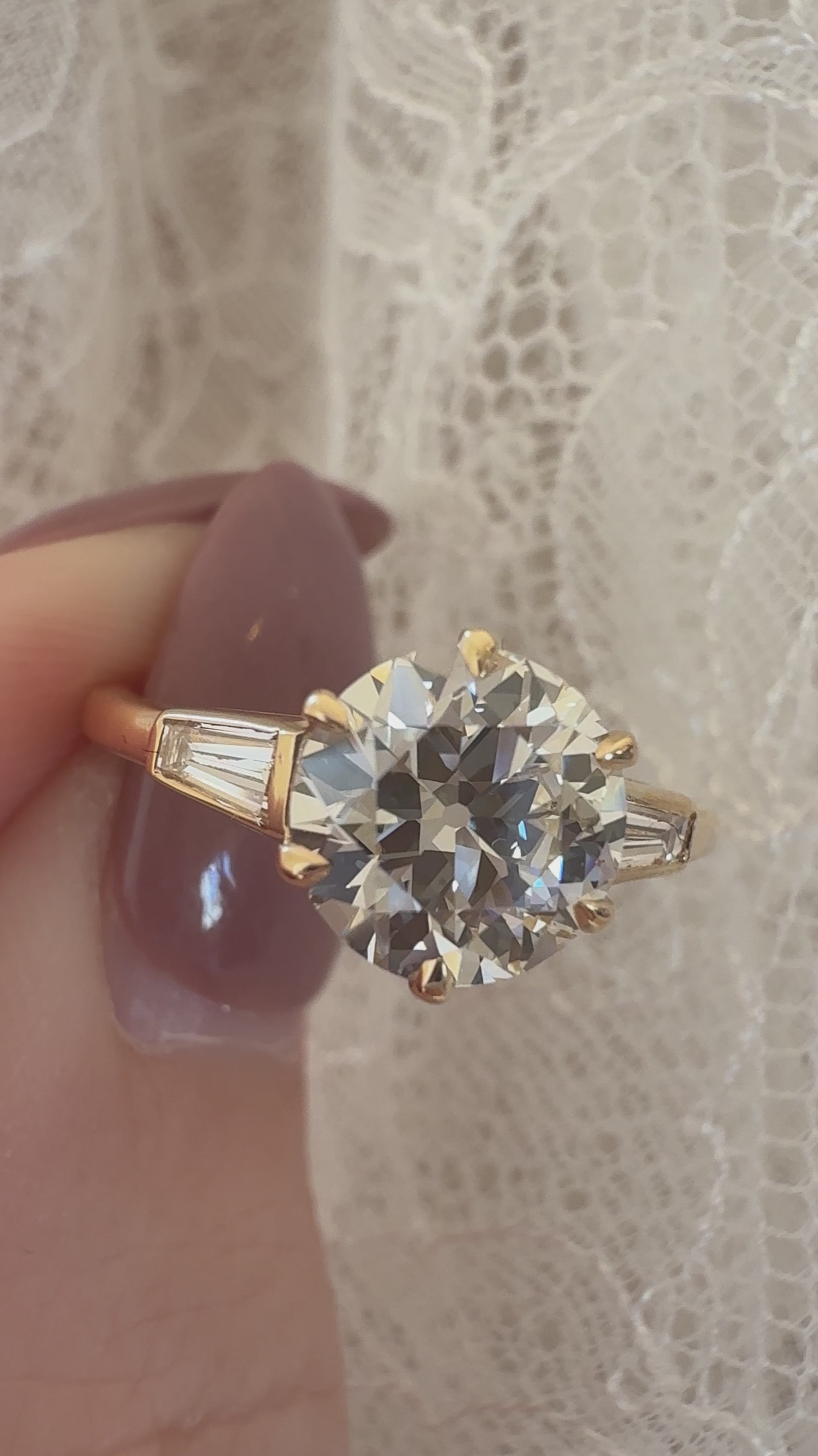 Old European cut diamond Rings