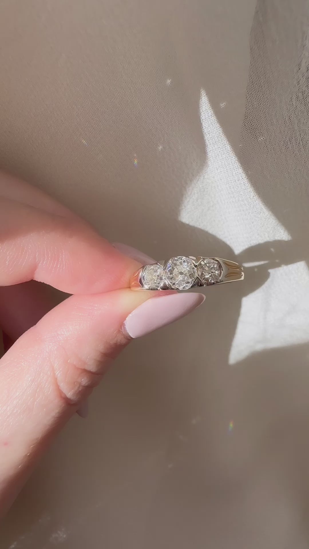 Less than 1  vintage engagement ring