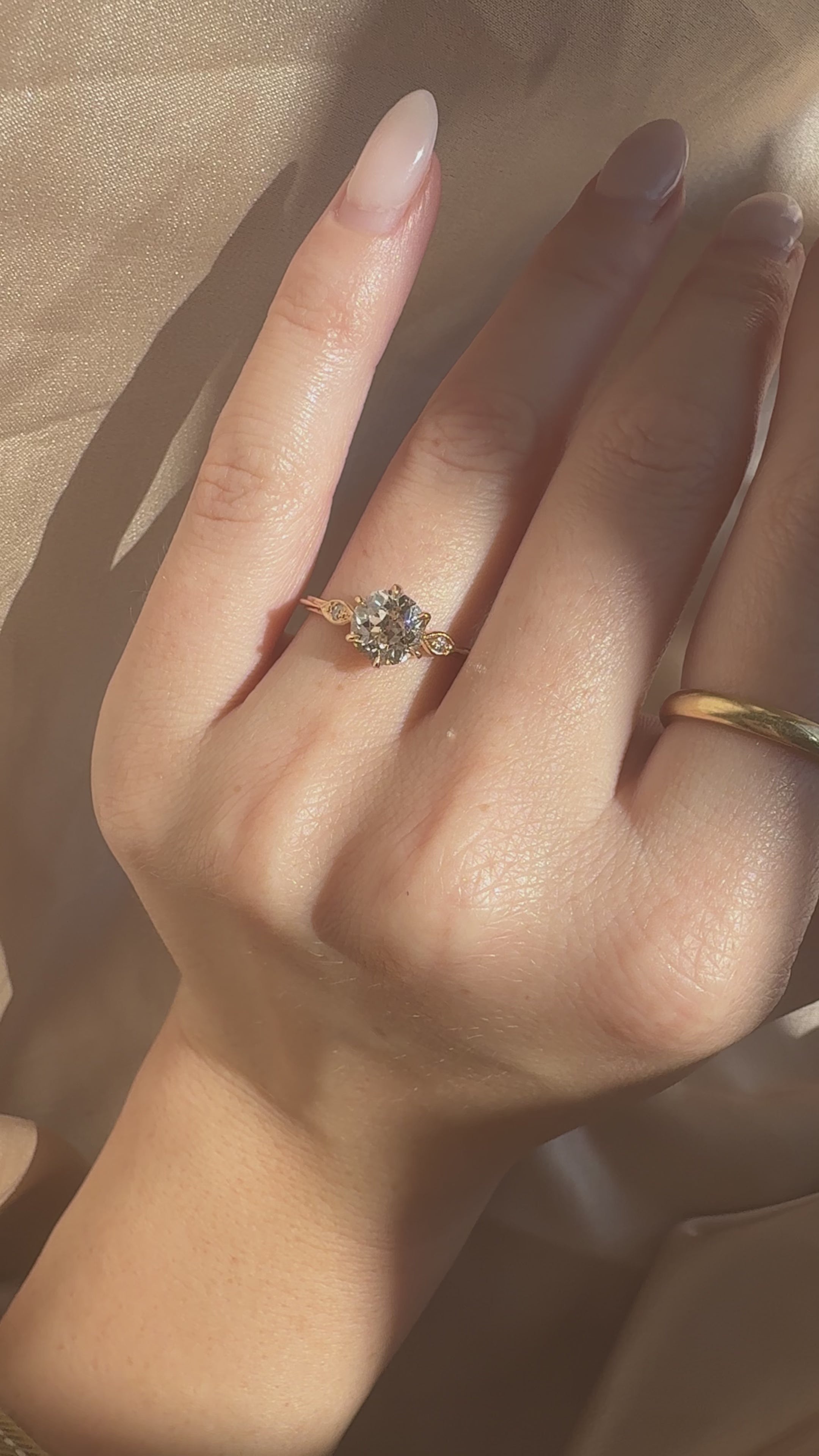 Transitional cut diamond Rings