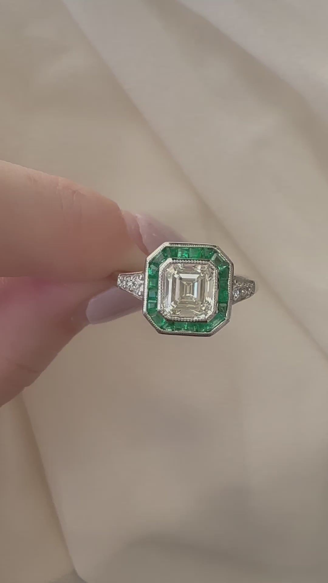 j-k-l color, vs clarity diamond in platinum setting