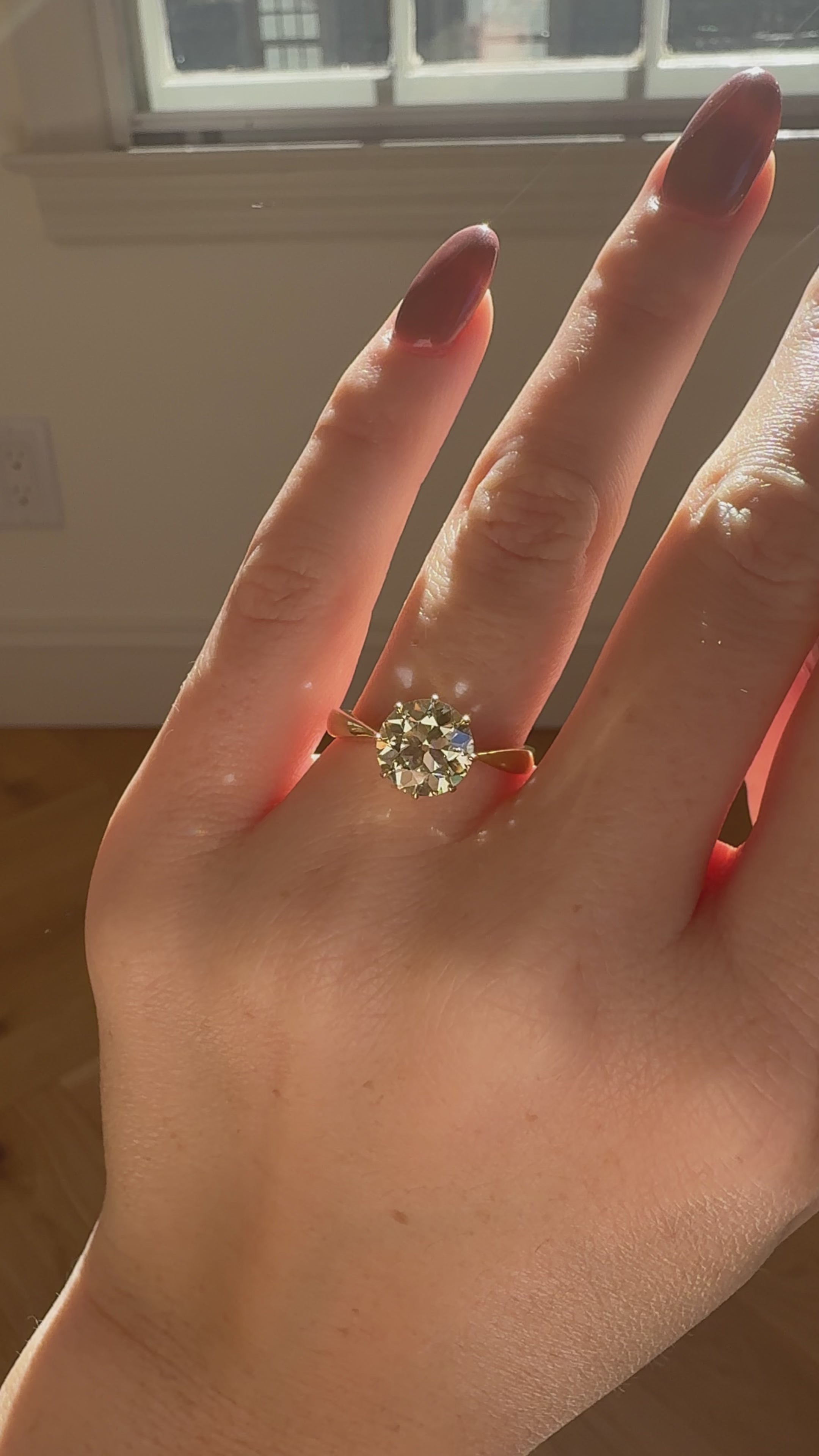 Old European cut diamond Rings