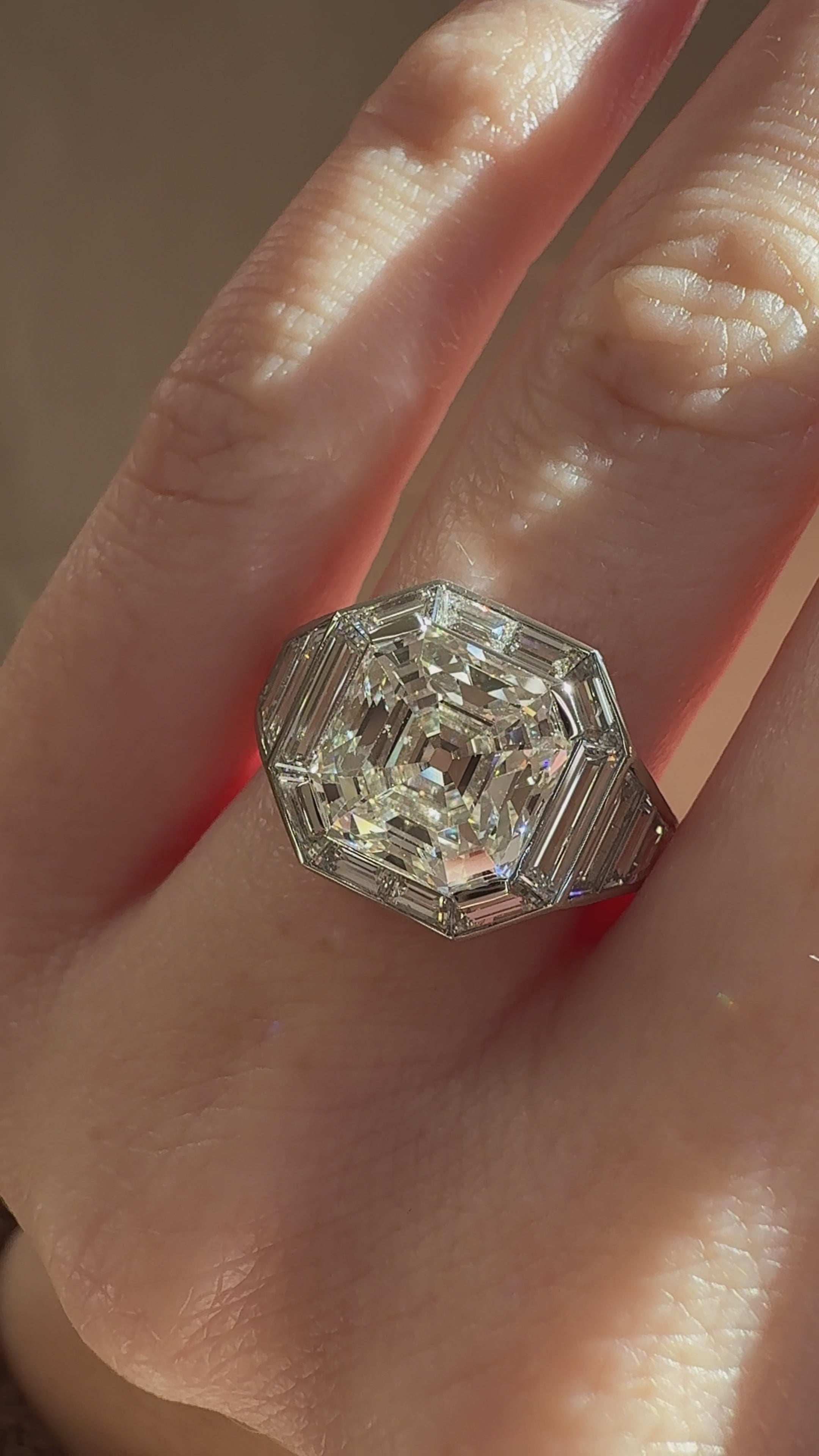  videos and images of vintage Rings-Step  cut diamond Rings