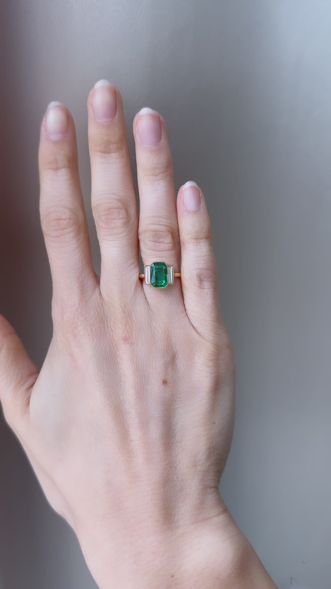 diamond in yellow gold setting