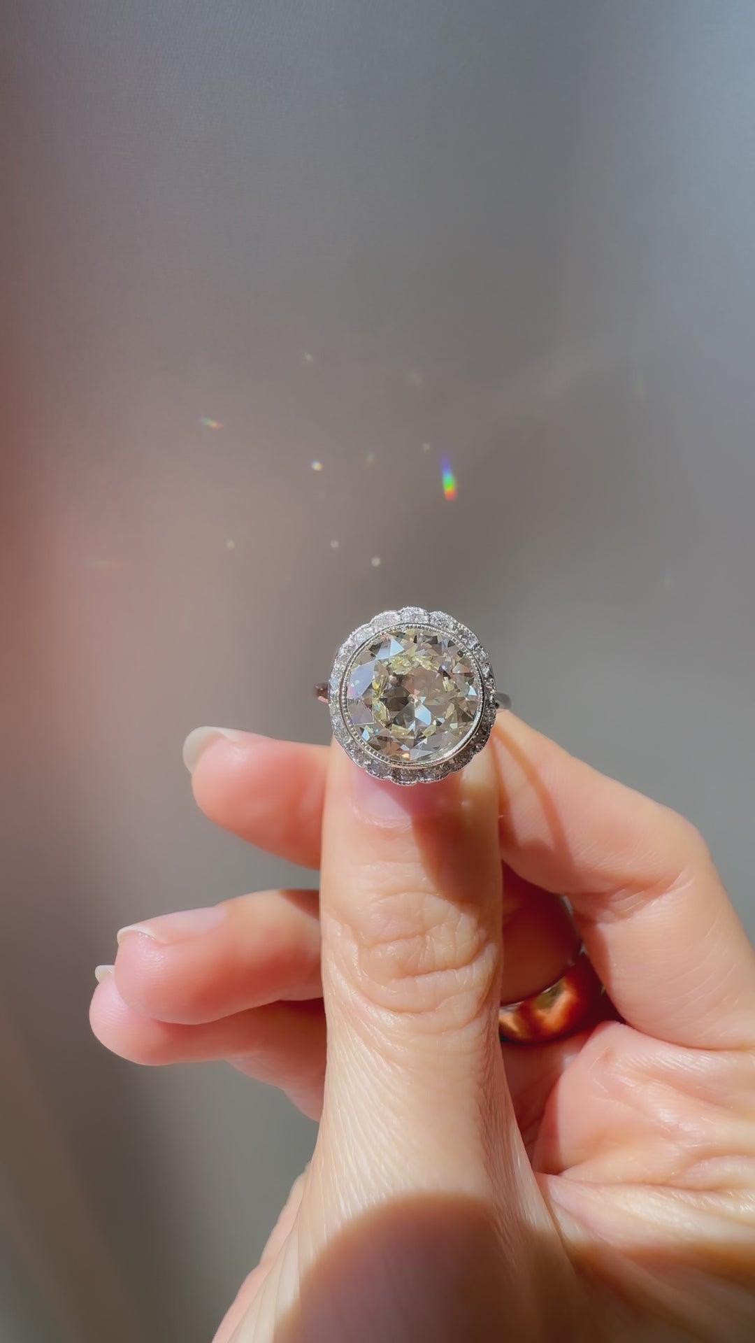  videos and images of vintage -Old Mine cut diamond 