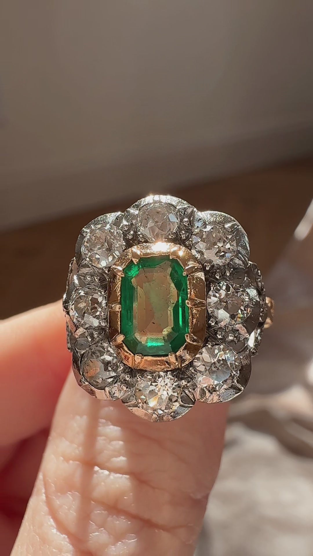 Step  cut diamond Rings