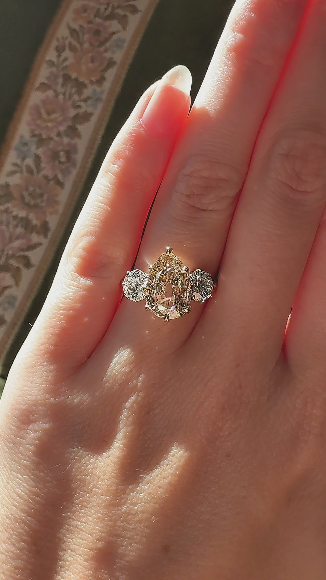  videos and images of vintage Rings-Pear cut diamond Rings