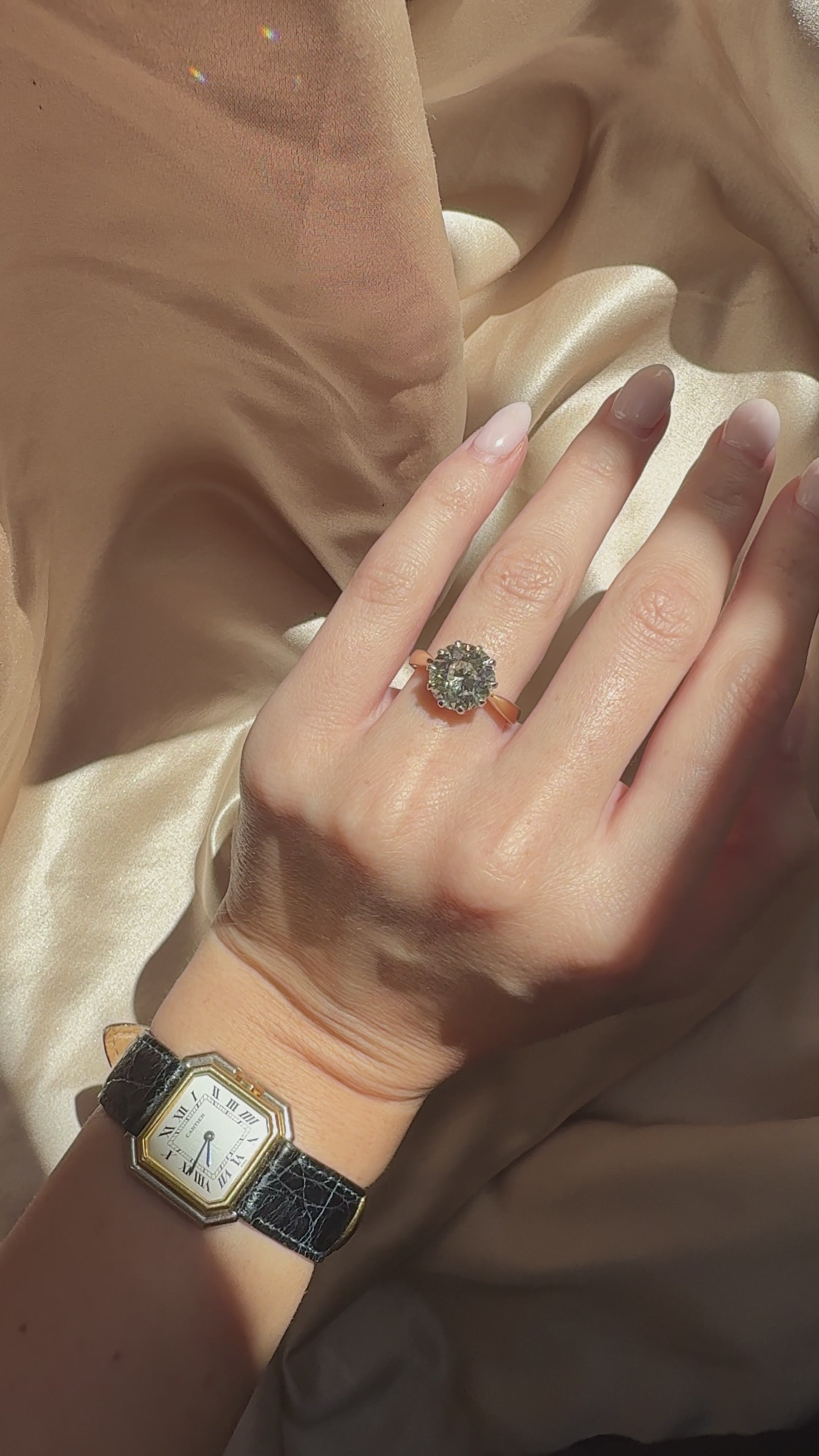  videos and images of vintage Rings-Transitional cut diamond Rings