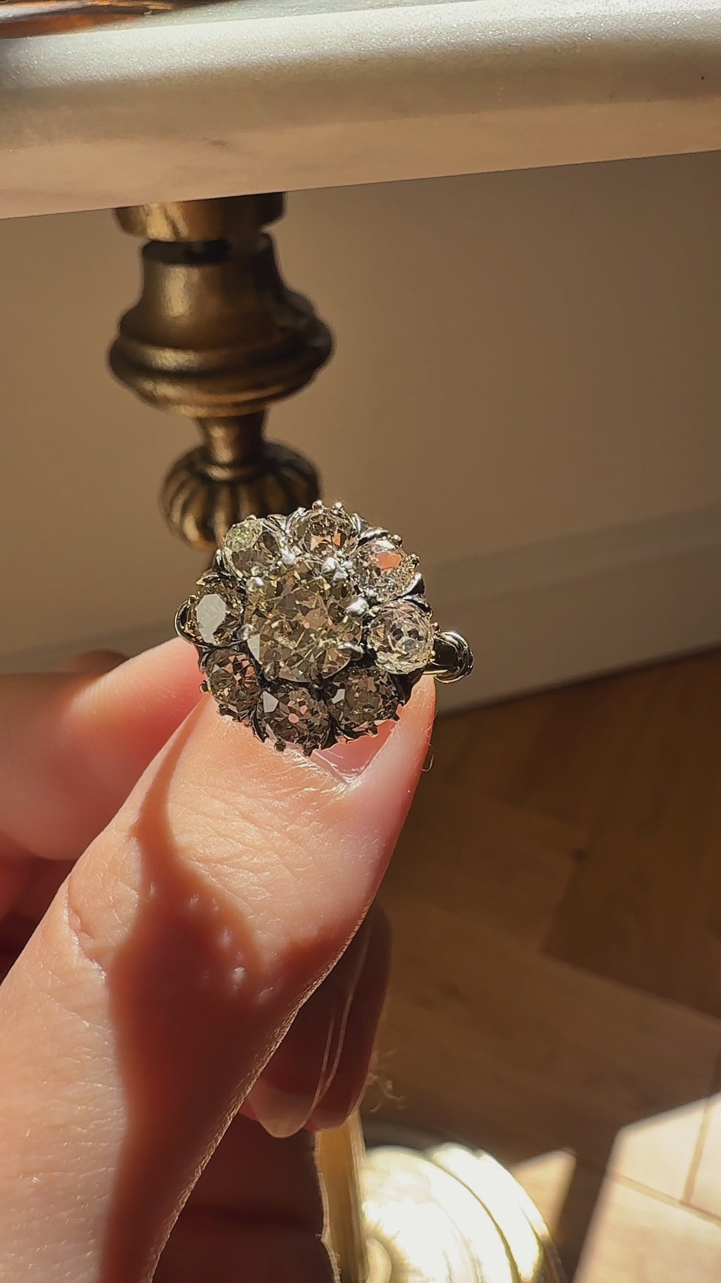 Old European cut diamond Rings