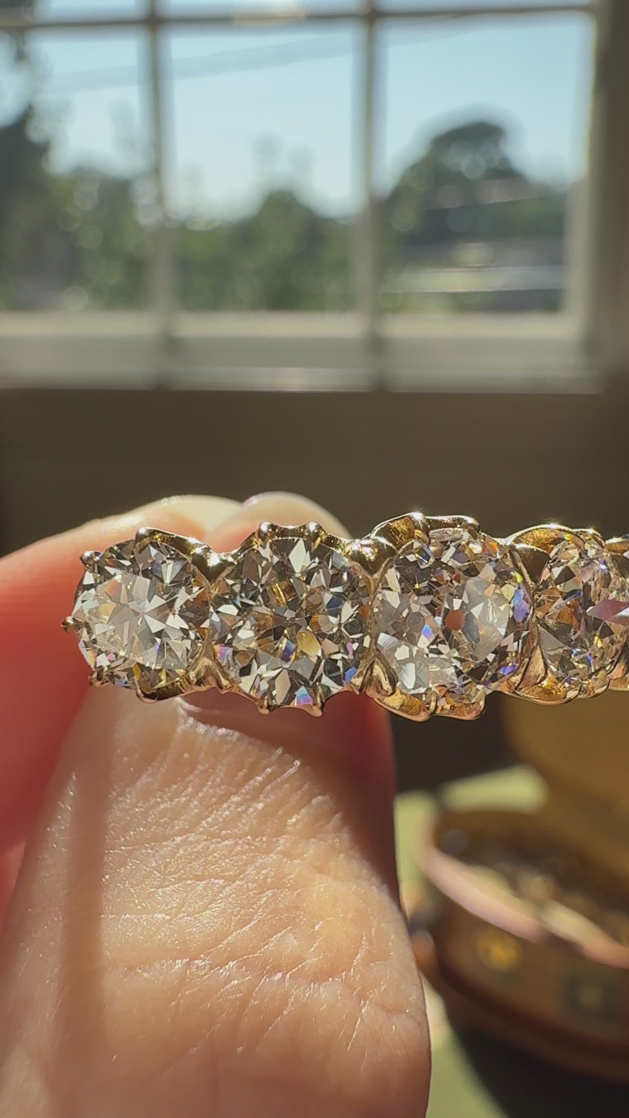 Old European cut diamond Rings