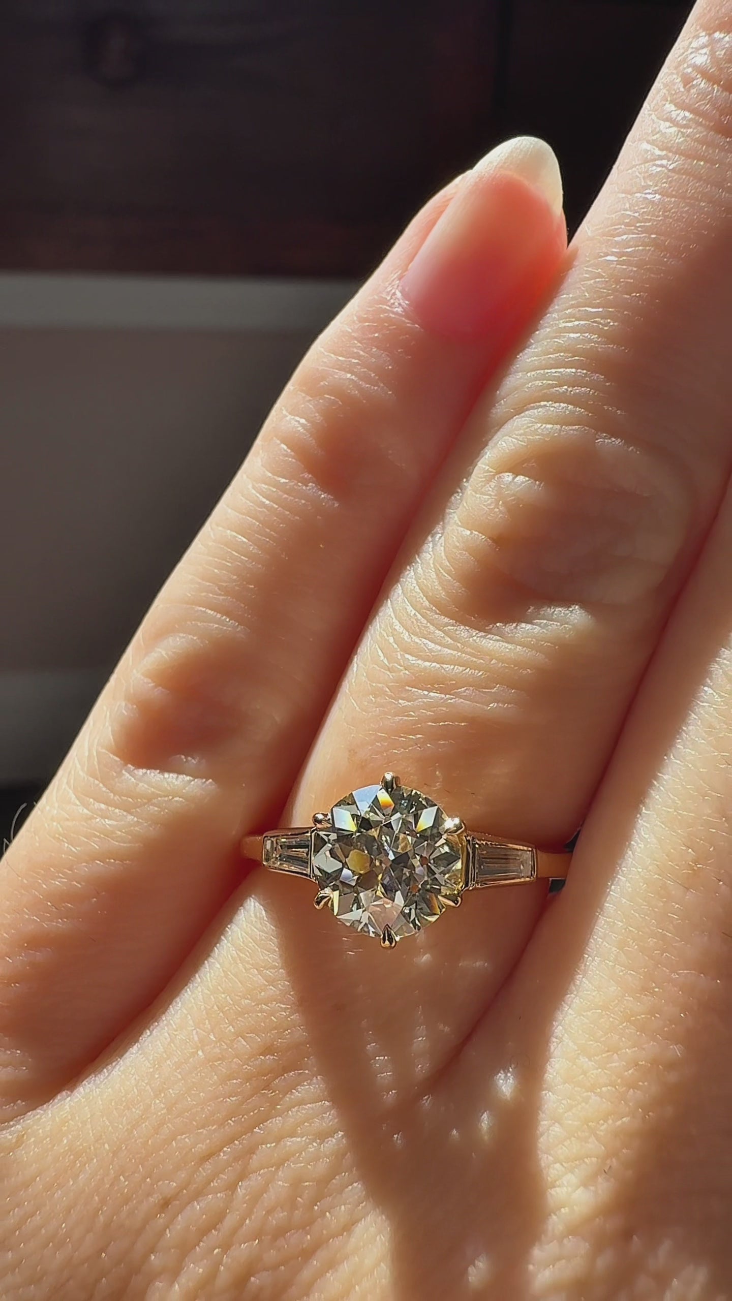  videos and images of vintage Engagement Rings-Old European cut diamond Engagement Rings