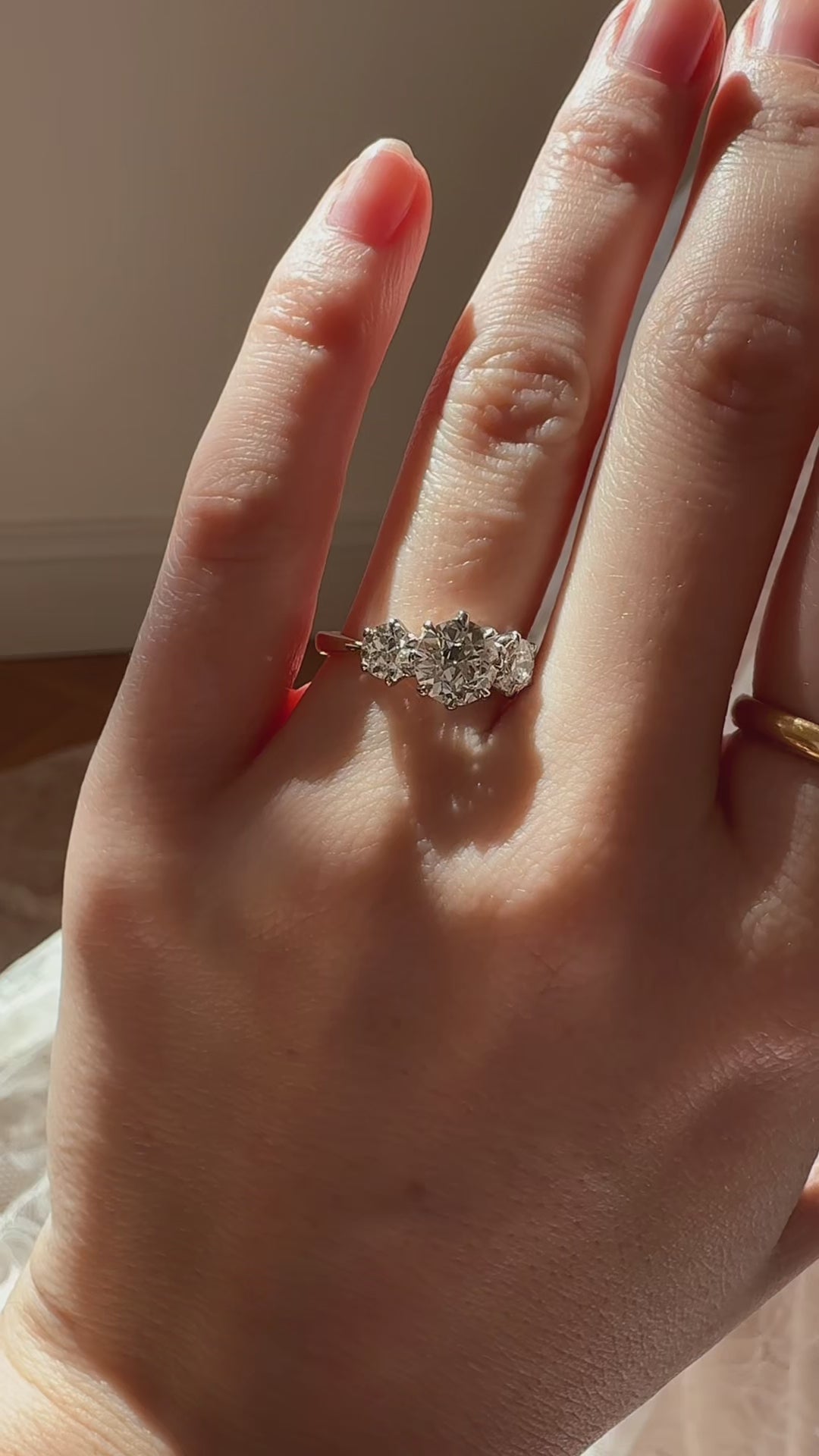 Transitional cut diamond Rings