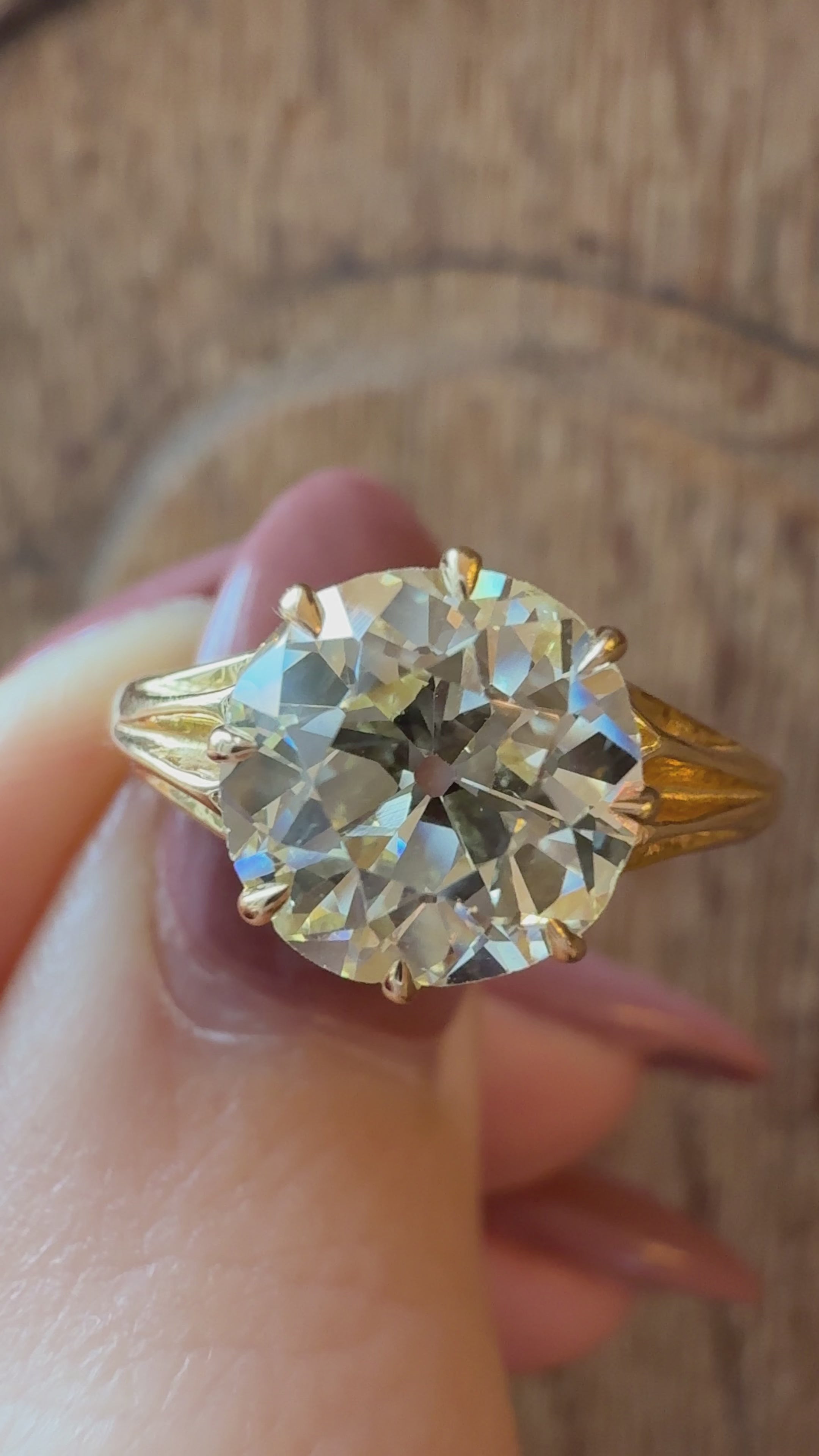 Old European cut diamond Rings