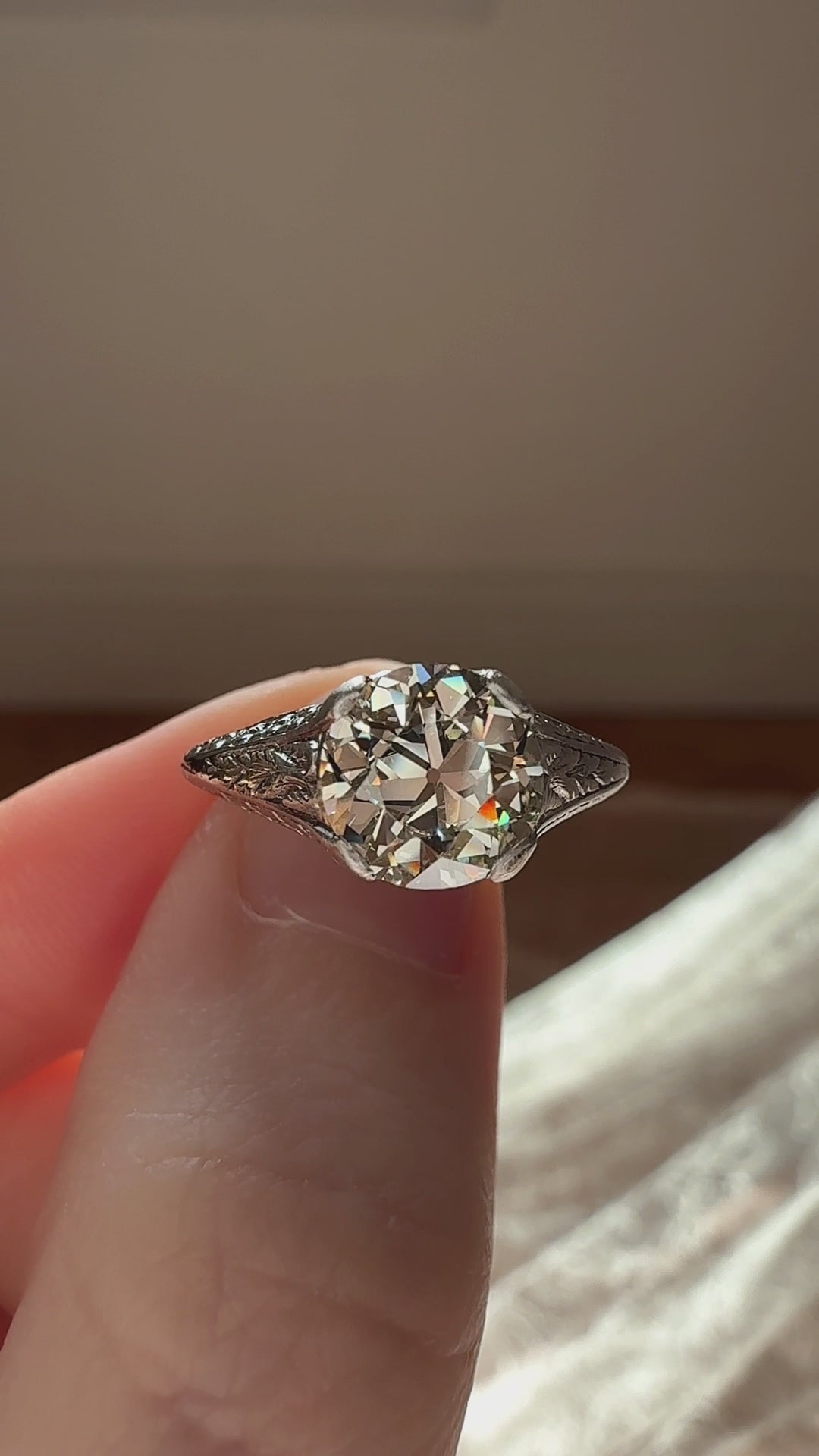 Old European cut diamond Rings