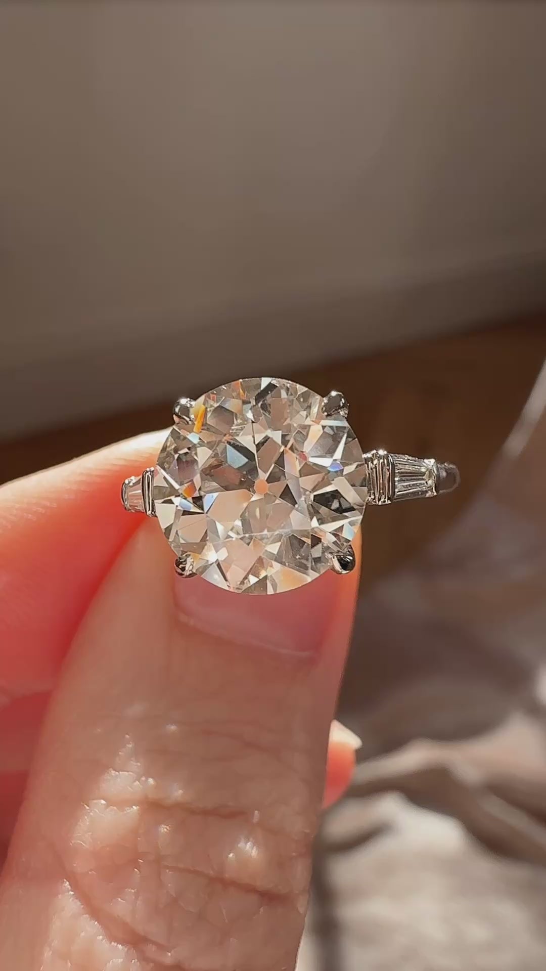 Old European cut diamond Rings
