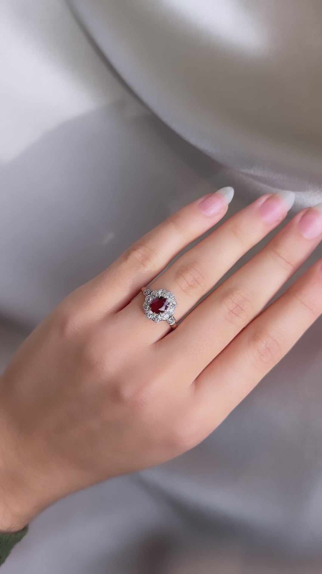 diamond in two-tone setting