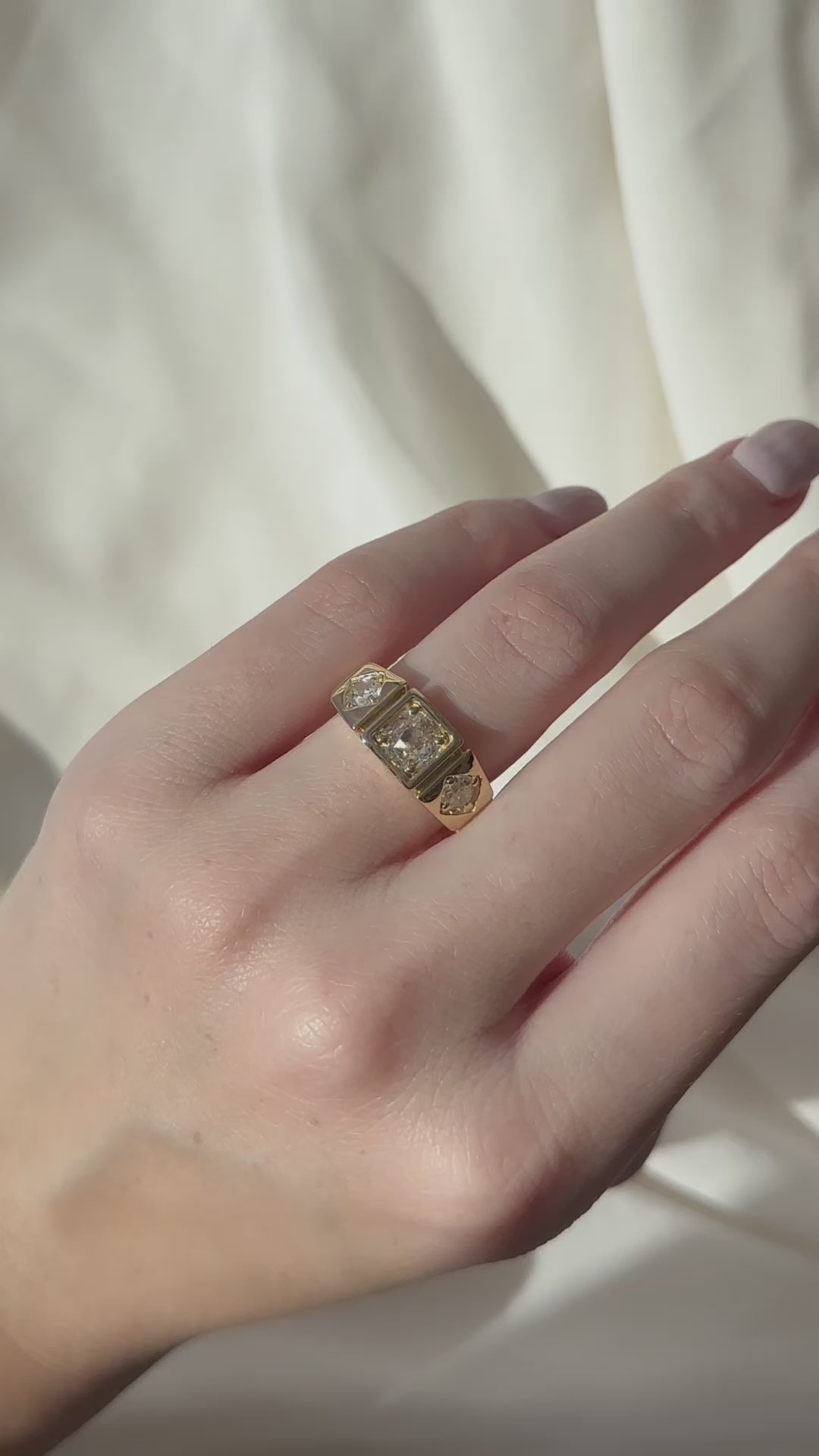 Old Mine cut diamond Rings