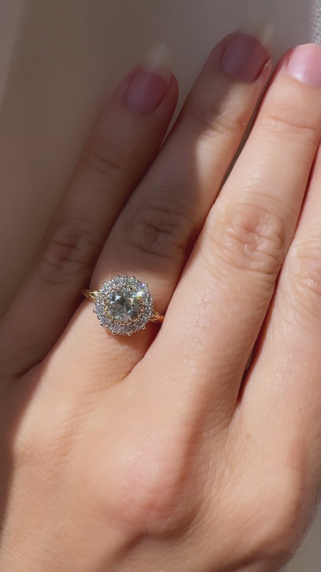 Solitaire Old European cut diamond Rings