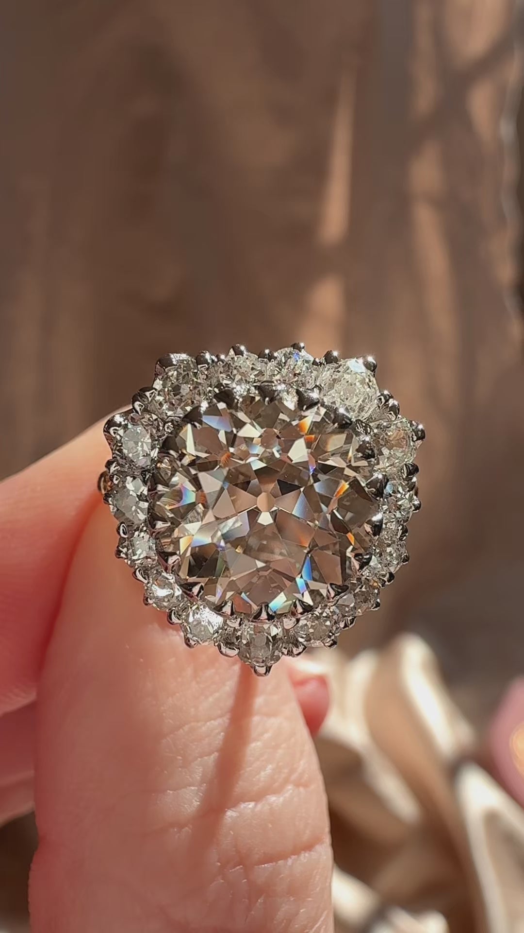 Old European cut diamond Rings