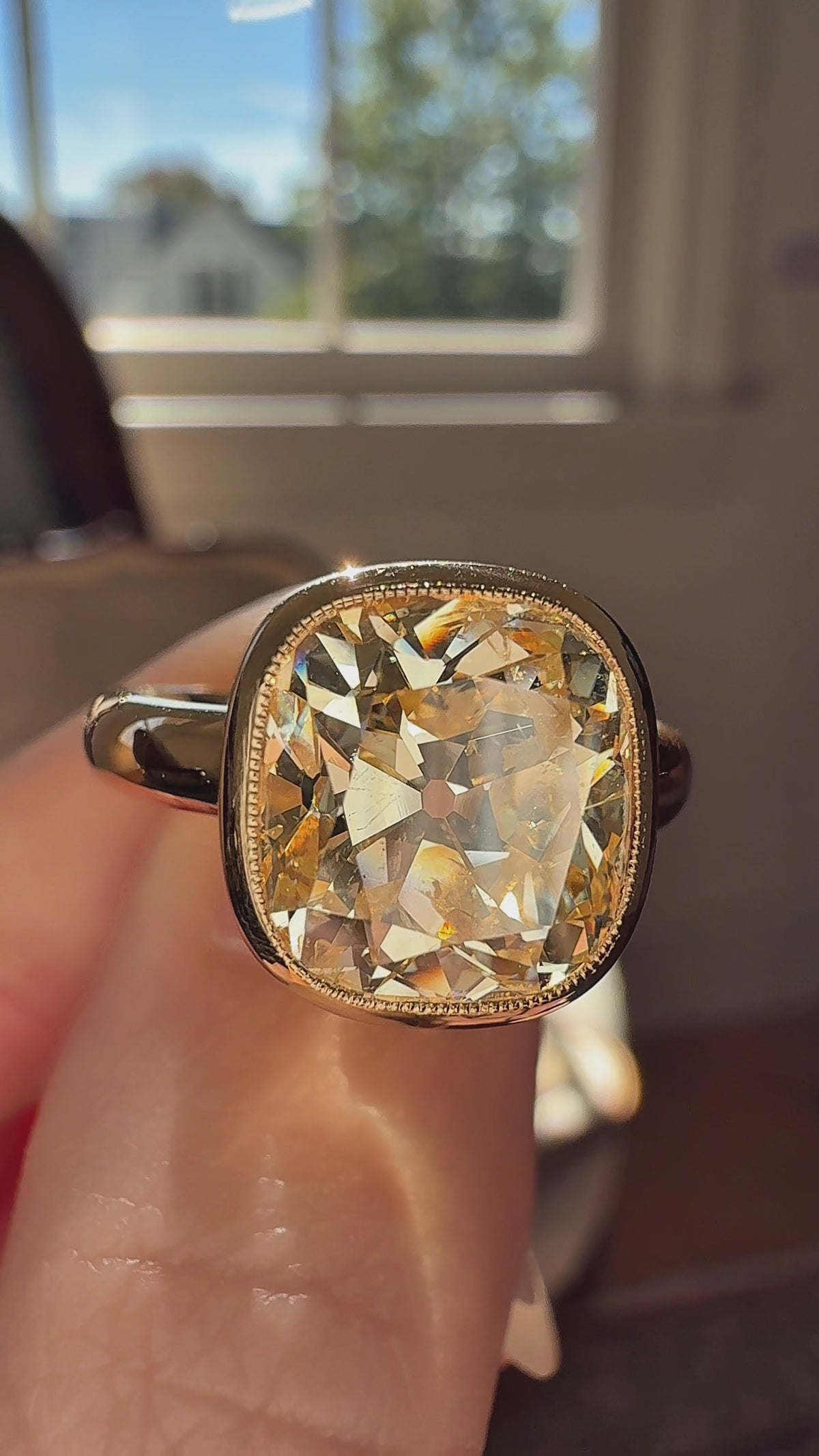 Old Mine cut diamond Engagement Rings