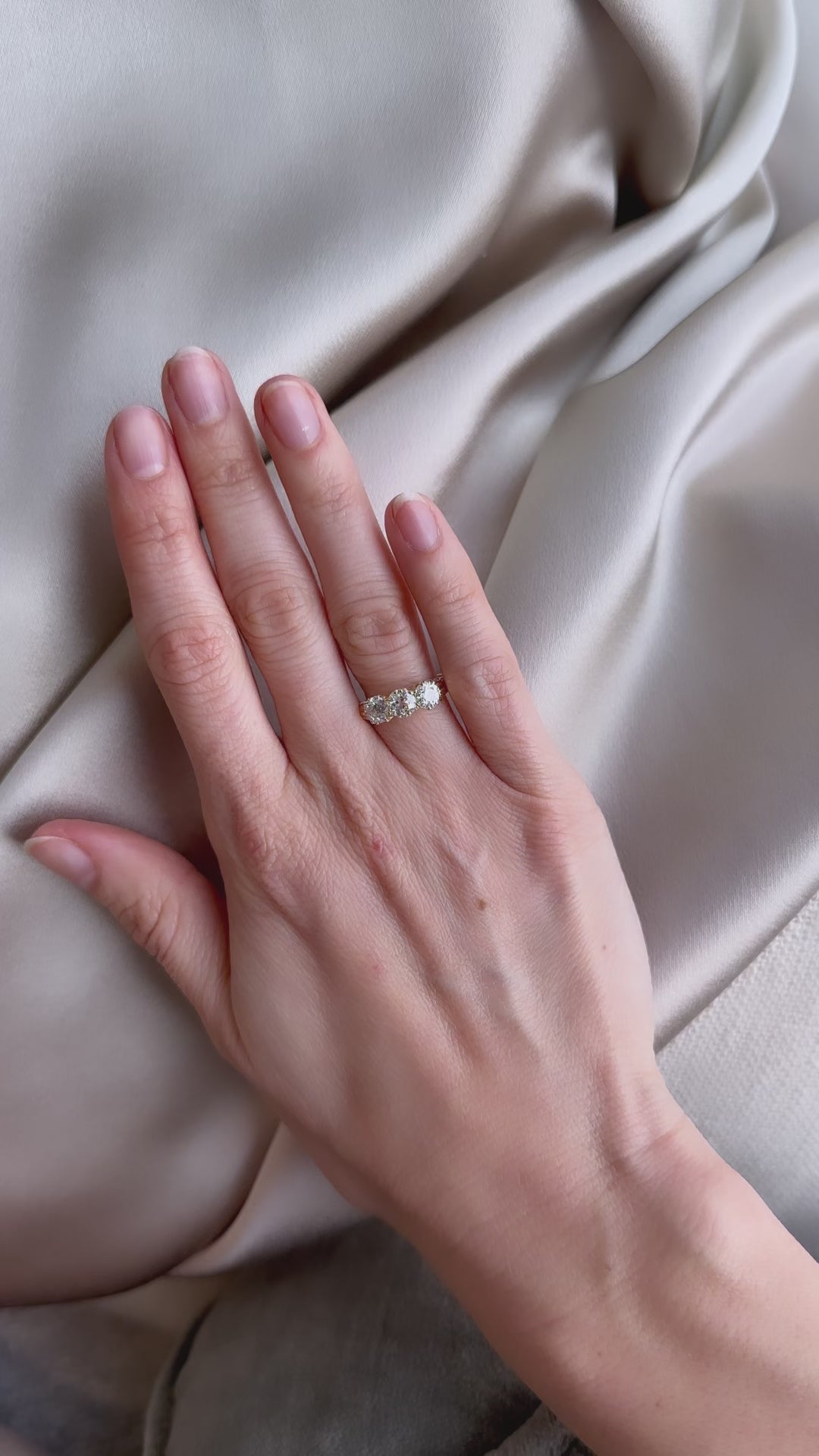 diamond in yellow gold setting