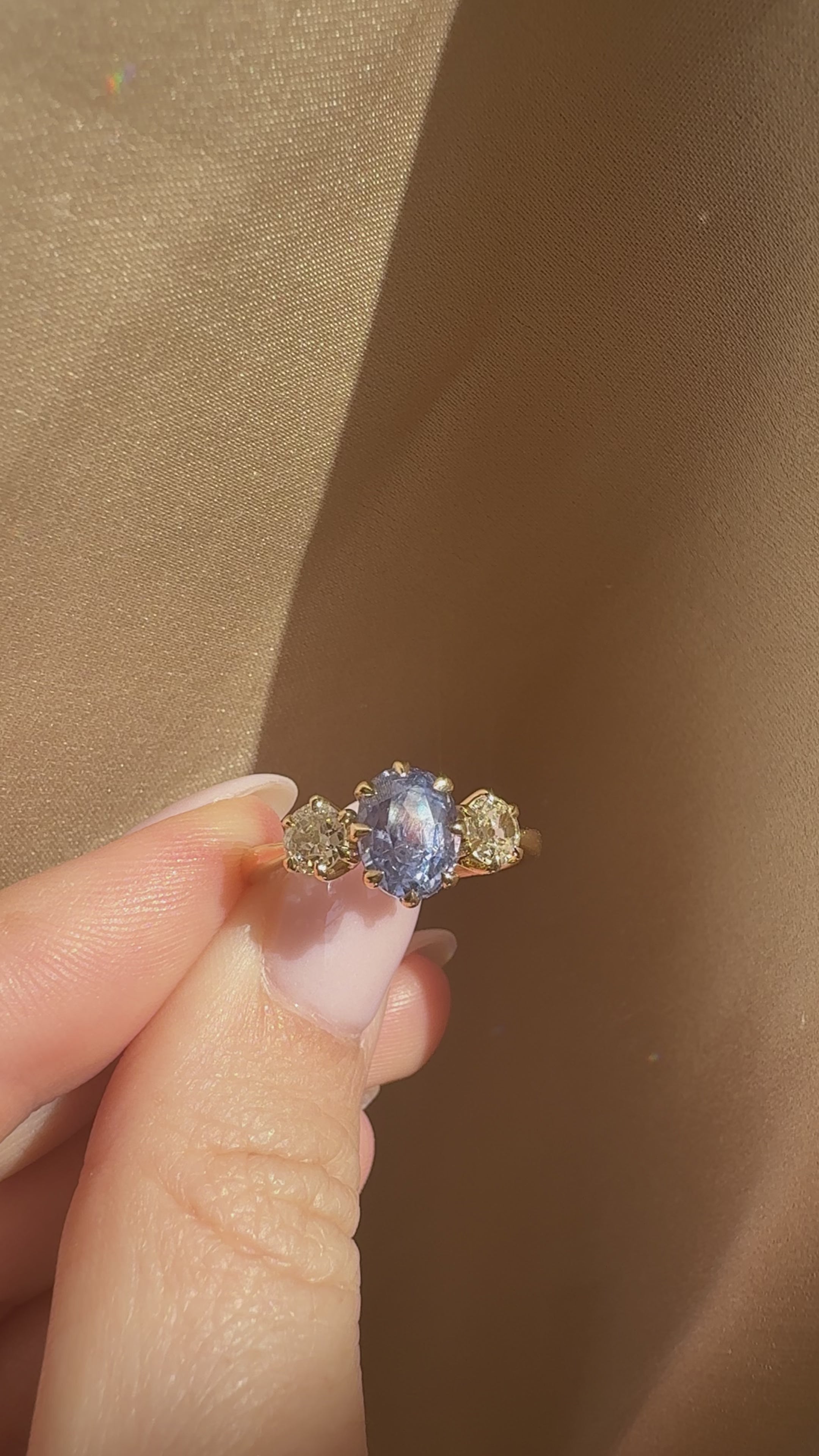 diamond in yellow gold setting